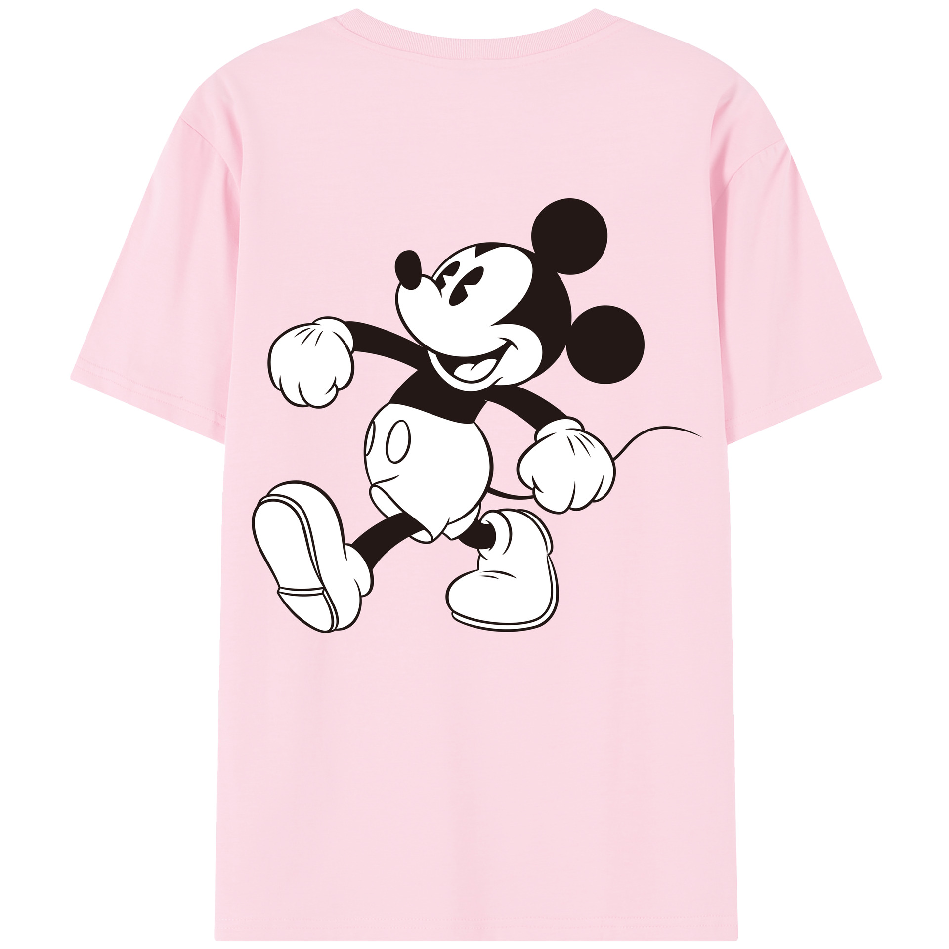 （画像用） ミッキーマウス Mickey Mouse 綿100％半袖Tシャツ（背面プリント）