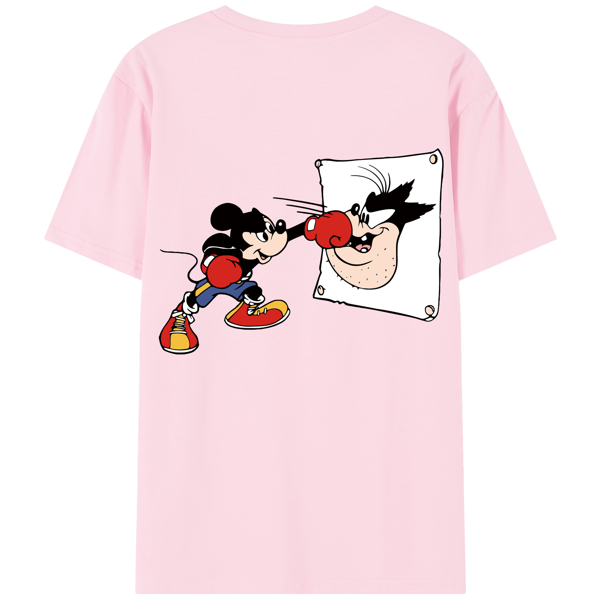 （画像用） ミッキーマウス Mickey Mouse 綿100％半袖Tシャツ（背面プリント）