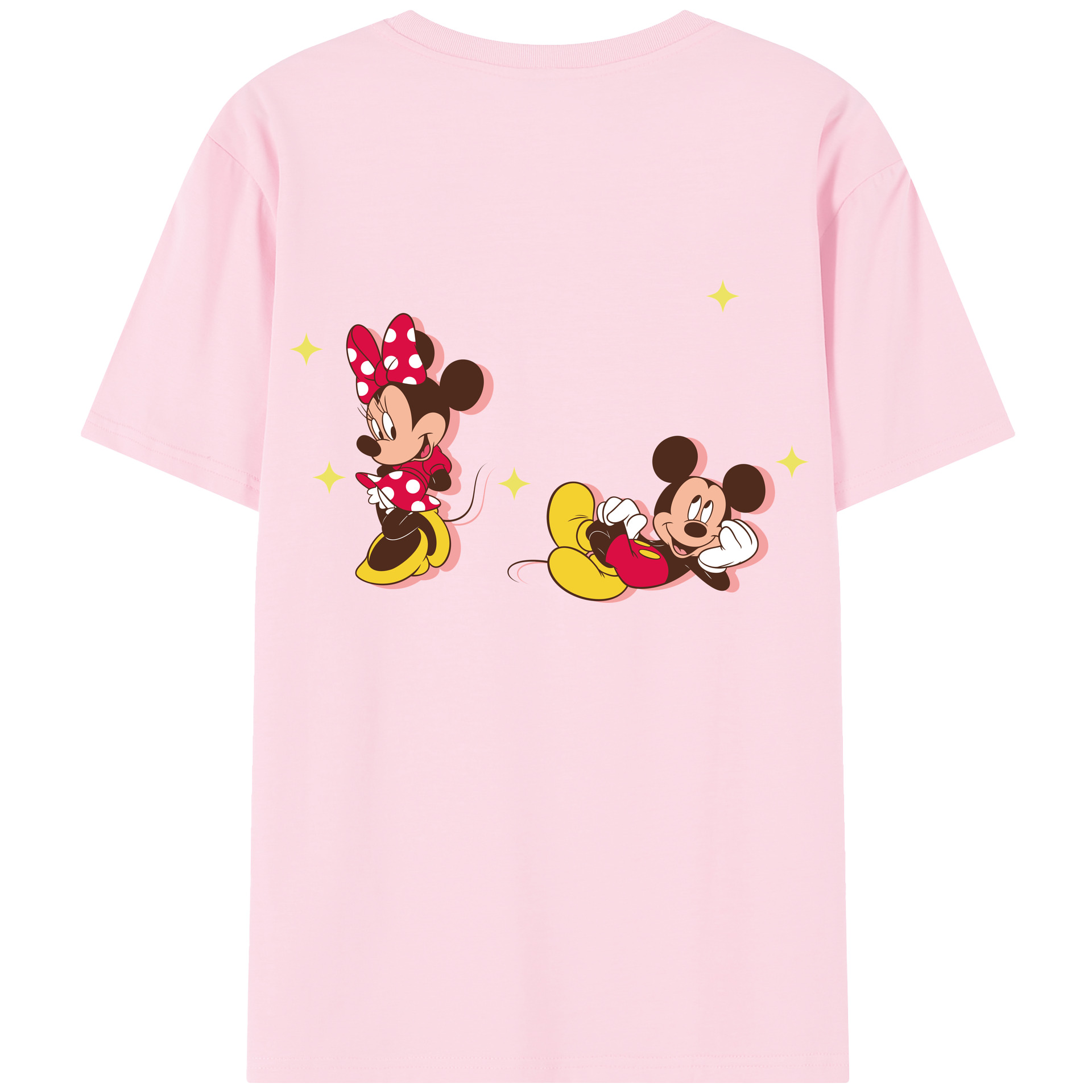 （画像用） ミッキーマウス Mickey Mouse 綿100％半袖Tシャツ（背面プリント）