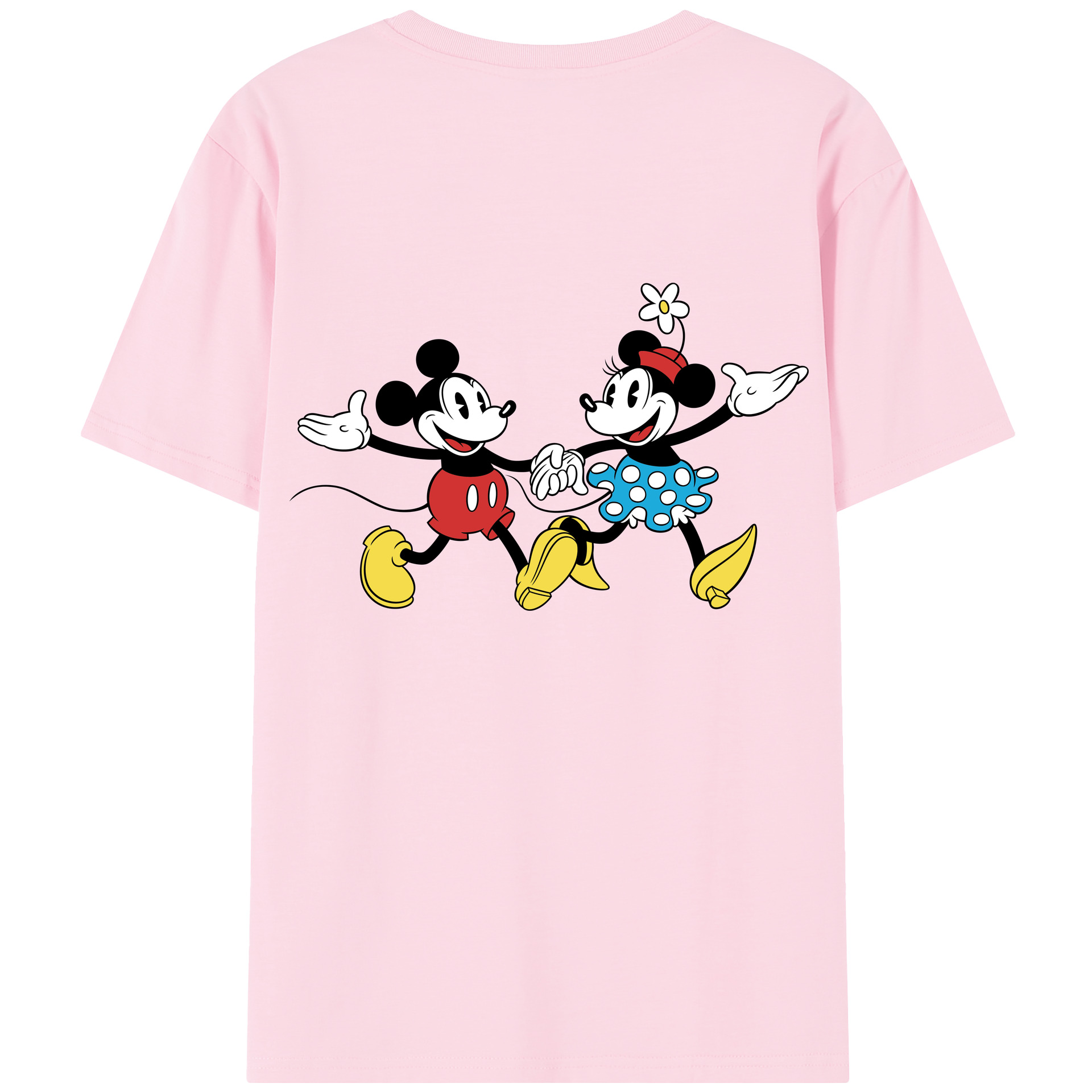 （画像用） ミッキーマウス Mickey Mouse 綿100％半袖Tシャツ（背面プリント）