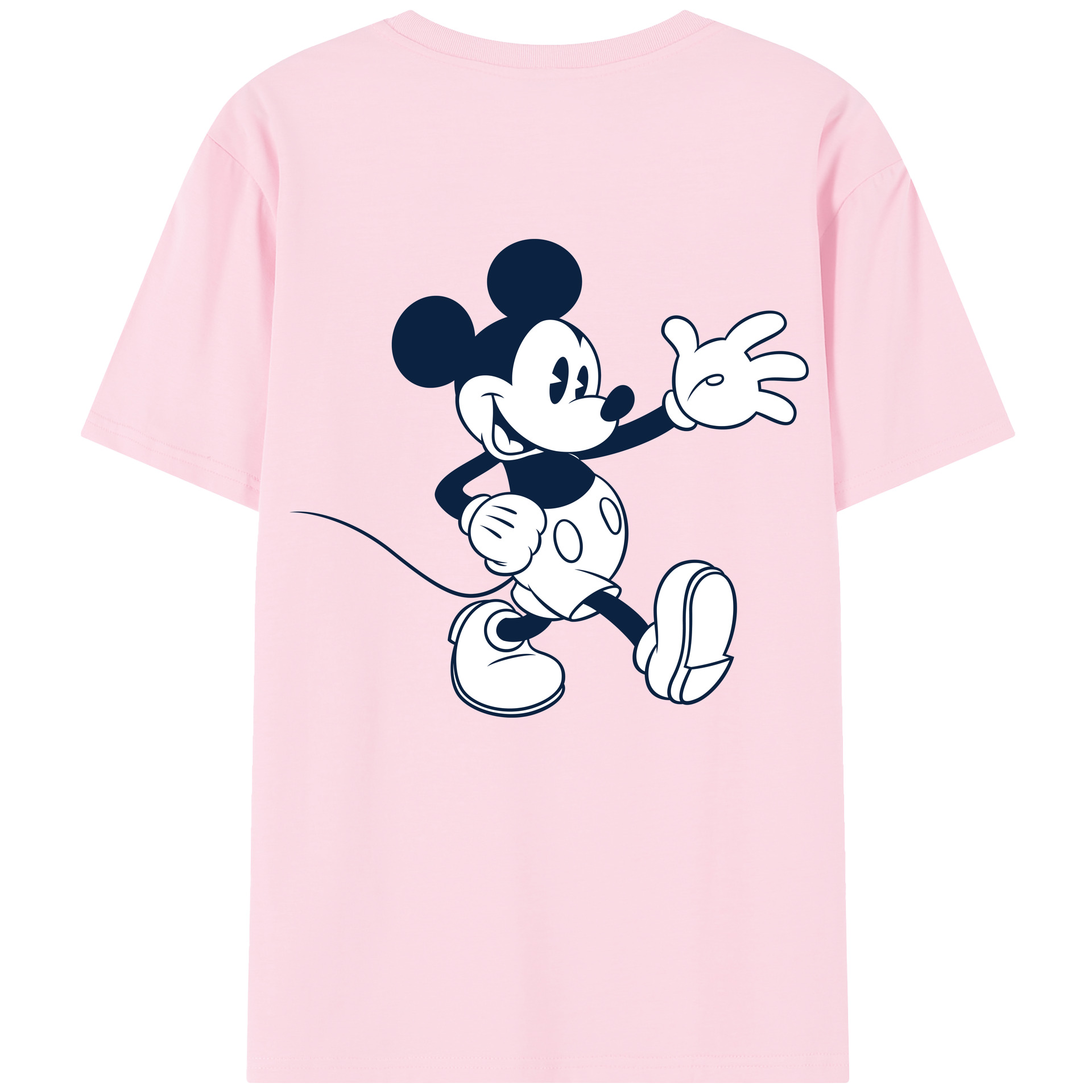 （画像用） ミッキーマウス Mickey Mouse 綿100％半袖Tシャツ（背面プリント）