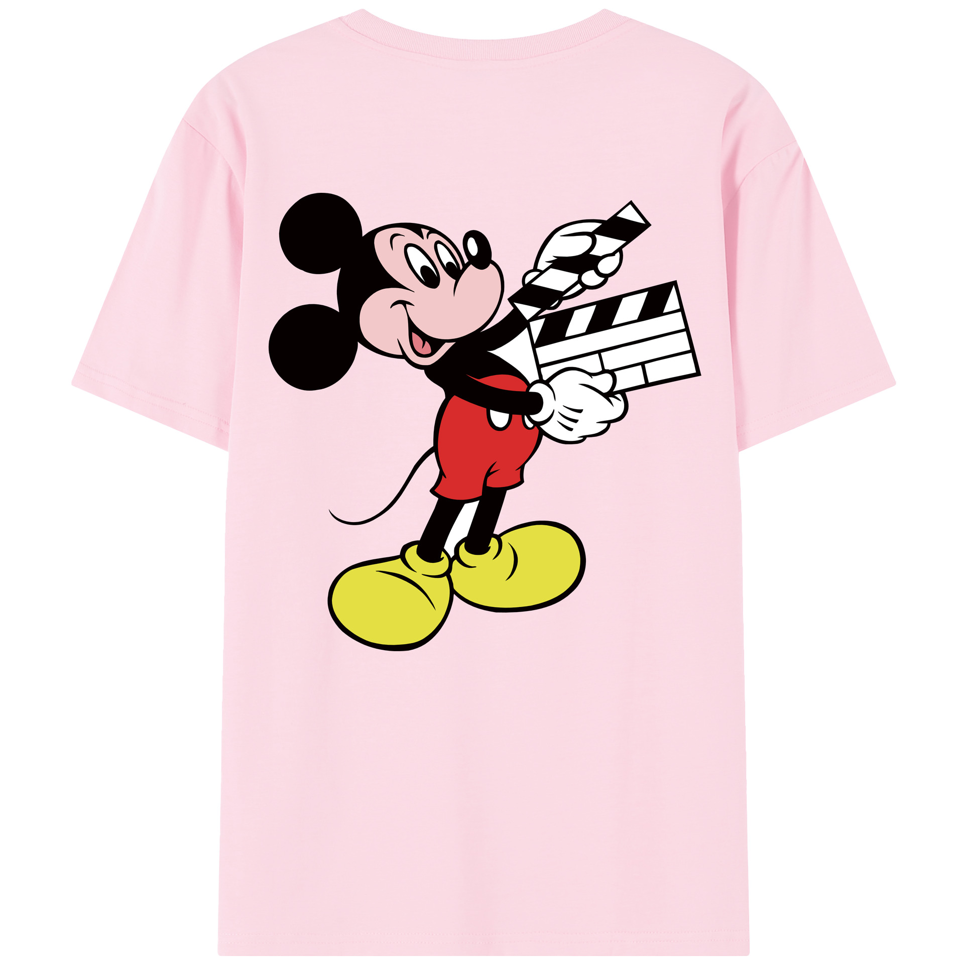（画像用） ミッキーマウス Mickey Mouse 綿100％半袖Tシャツ（背面プリント）