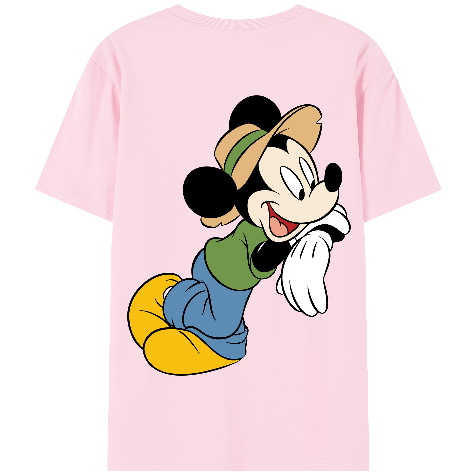 （画像用） ミッキーマウス Mickey Mouse 綿100％半袖Tシャツ（背面プリント）