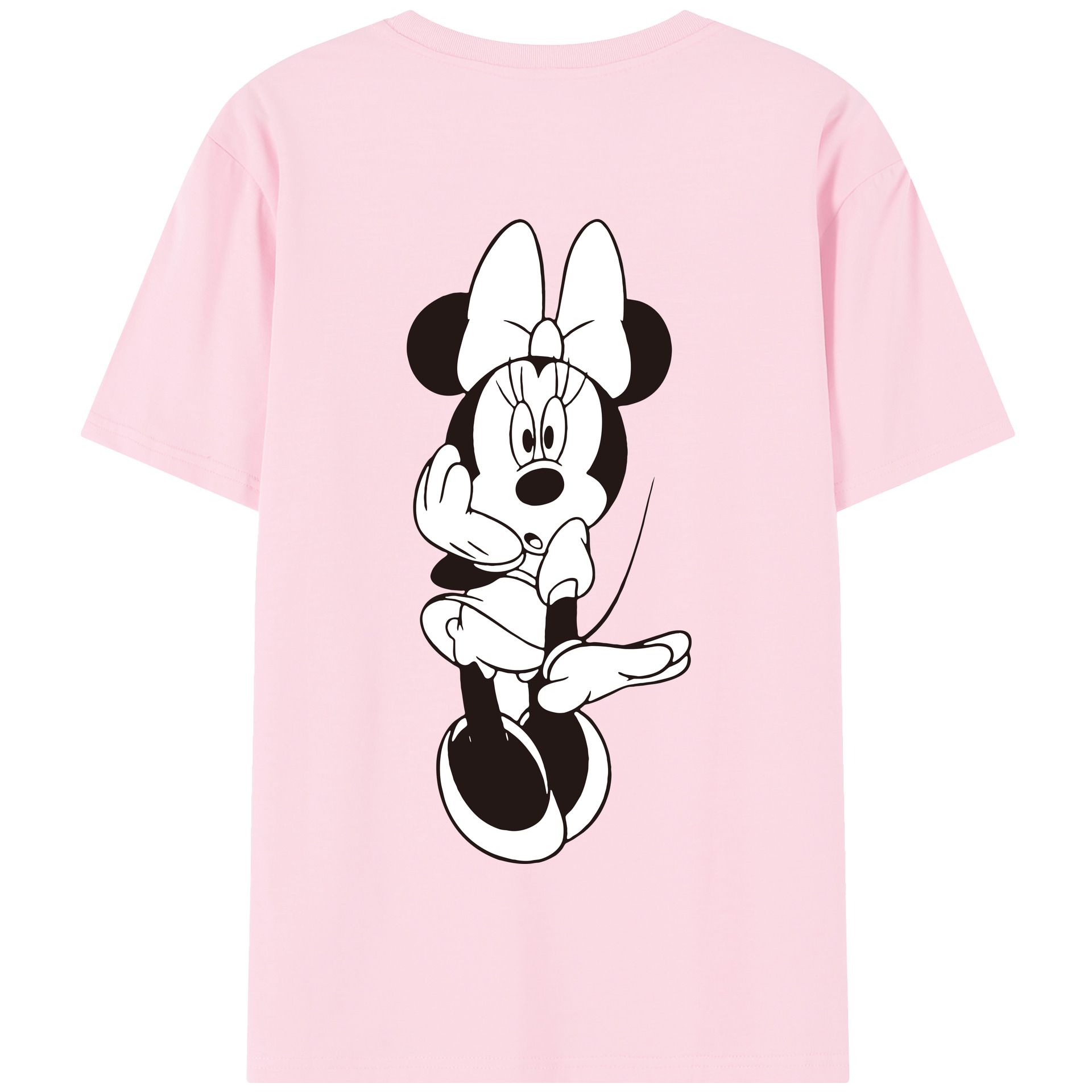 （画像用） ミッキーマウス Mickey Mouse 綿100％半袖Tシャツ（背面プリント）
