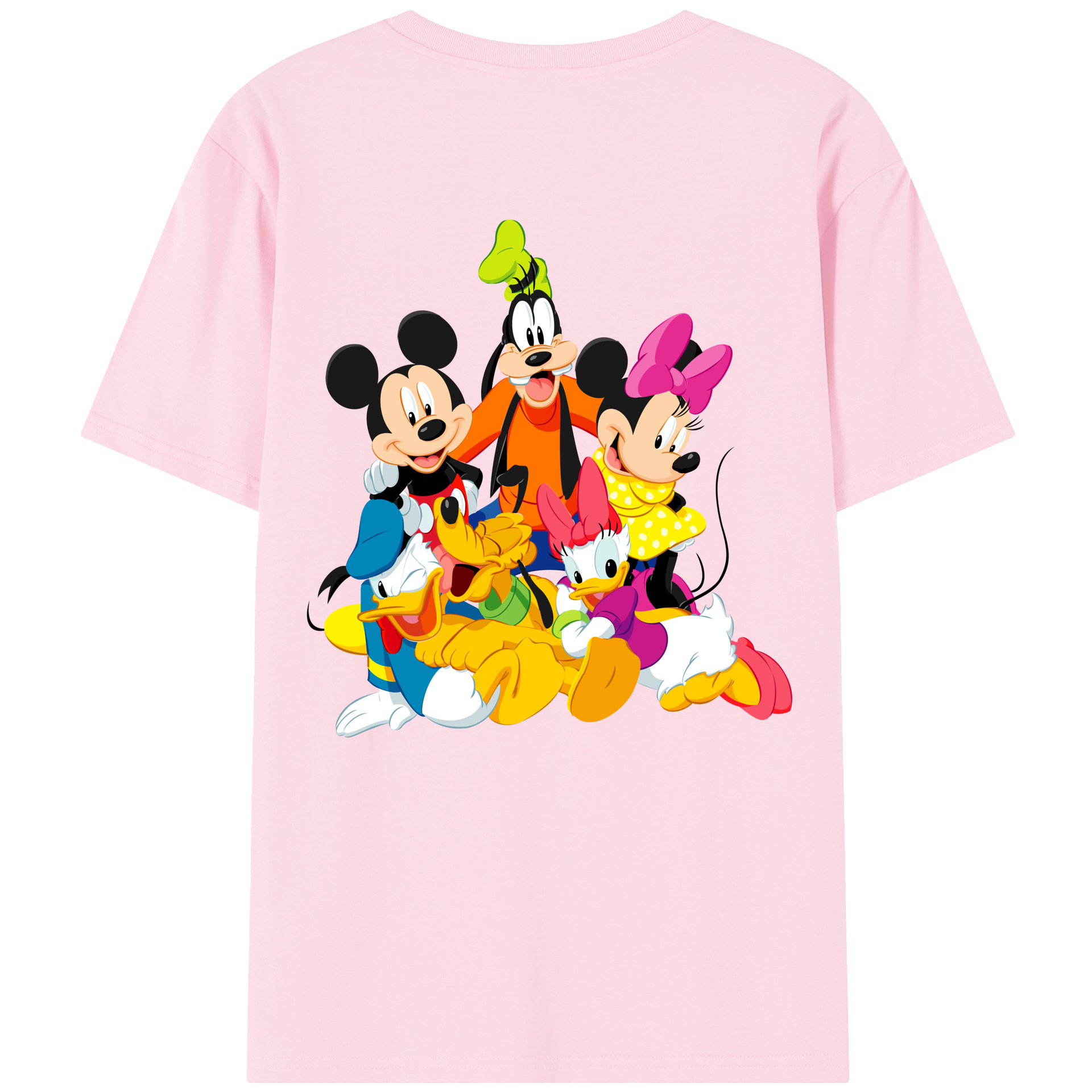 （画像用） ミッキーマウス Mickey Mouse 綿100％半袖Tシャツ（背面プリント）