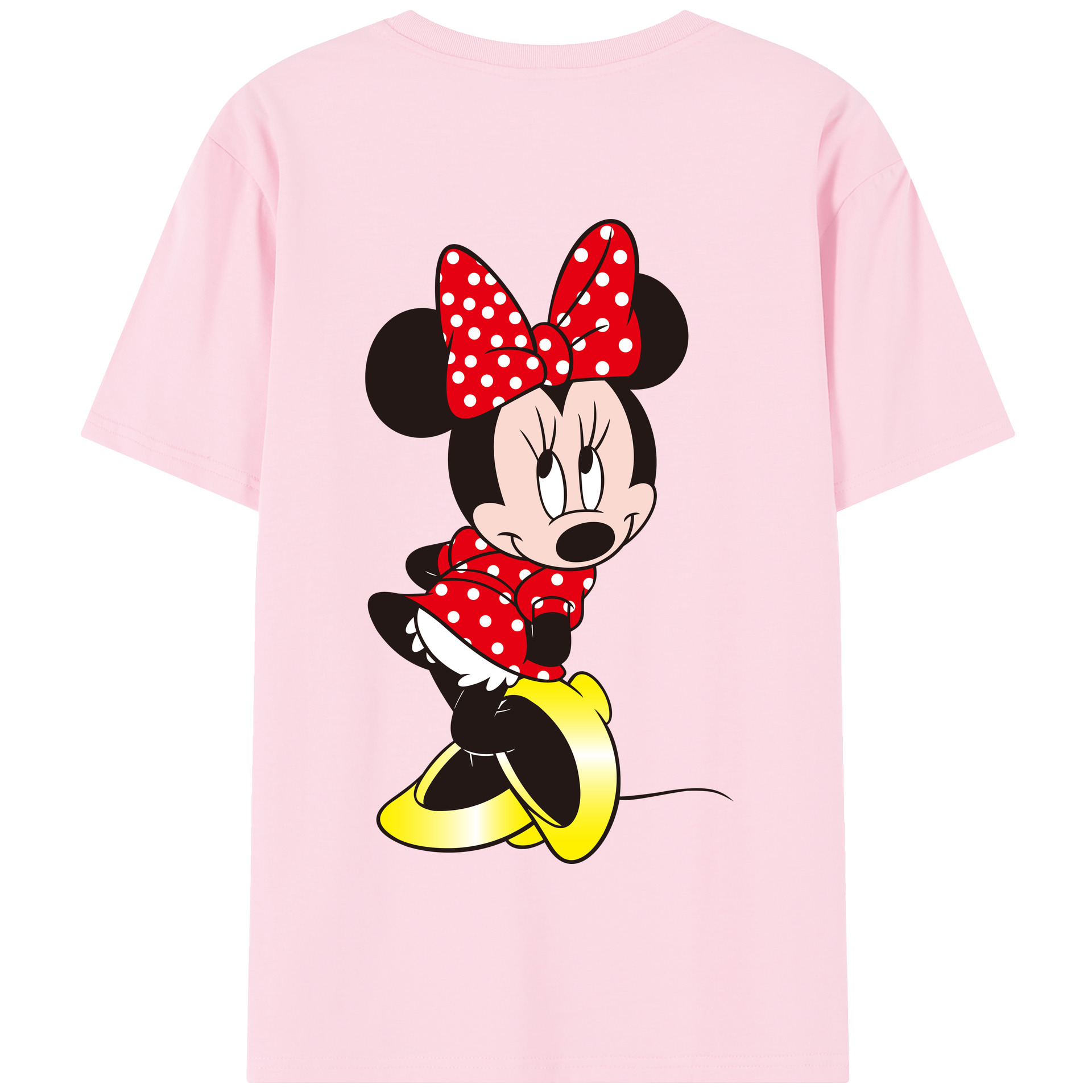 （画像用） ミッキーマウス Mickey Mouse 綿100％半袖Tシャツ（背面プリント）