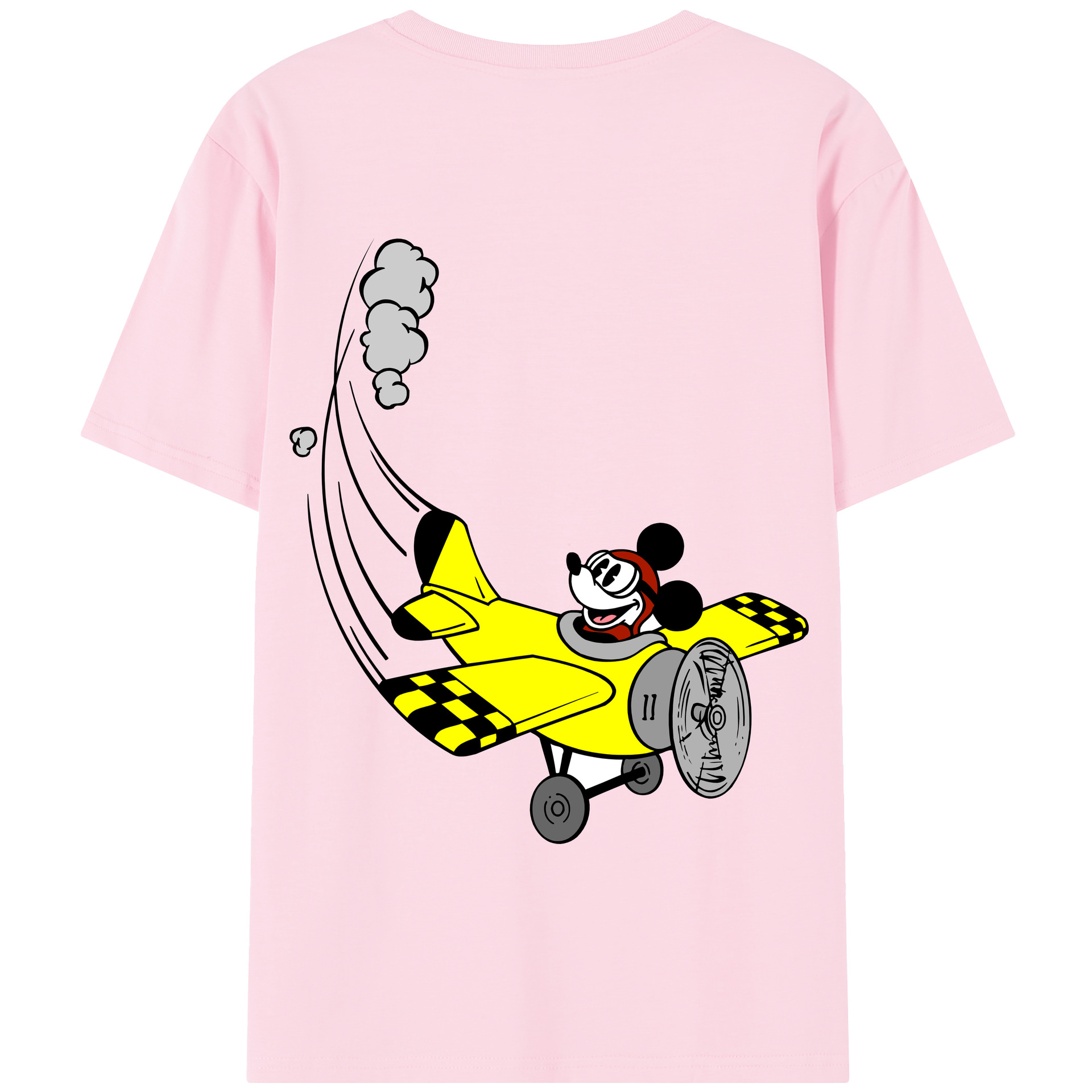 （画像用） ミッキーマウス Mickey Mouse 綿100％半袖Tシャツ（背面プリント）