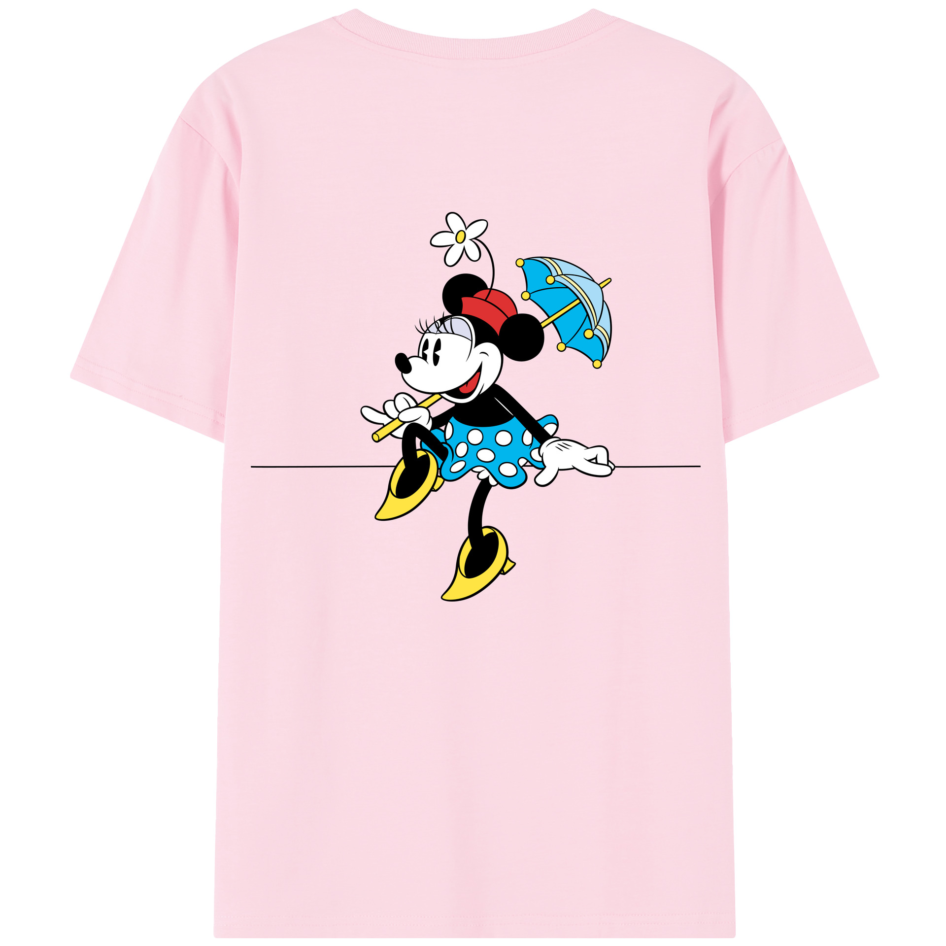 （画像用） ミッキーマウス Mickey Mouse 綿100％半袖Tシャツ（背面プリント）