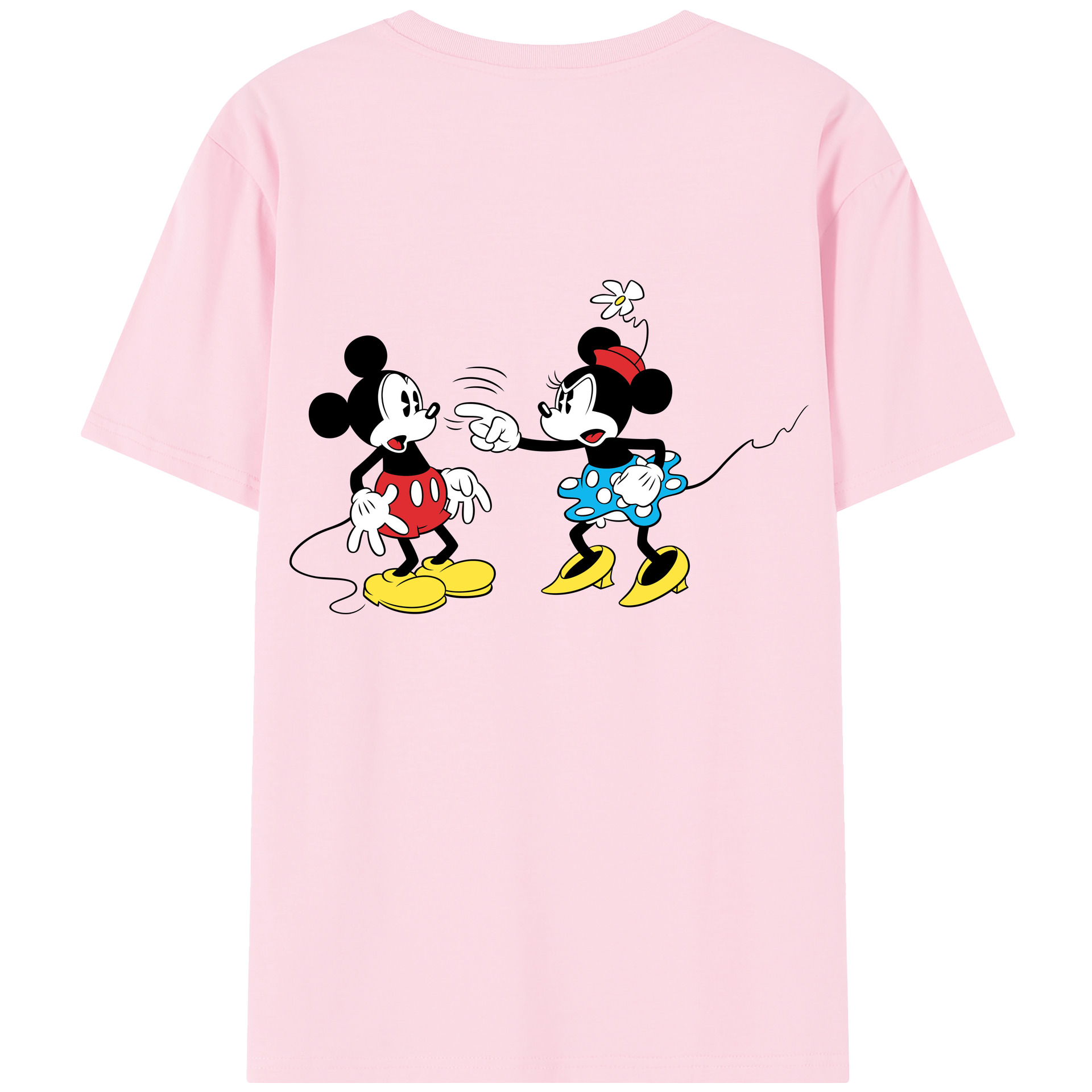 （画像用） ミッキーマウス Mickey Mouse 綿100％半袖Tシャツ（背面プリント）