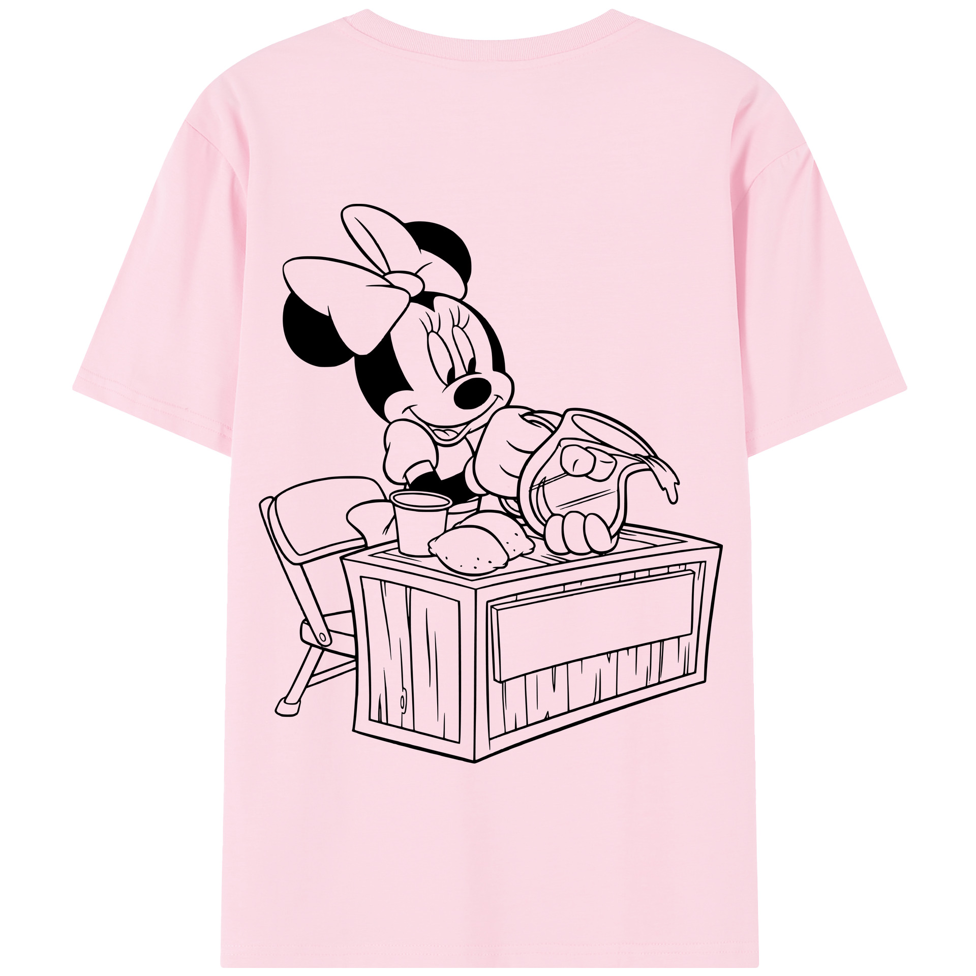 （画像用） ミッキーマウス Mickey Mouse 綿100％半袖Tシャツ（背面プリント）