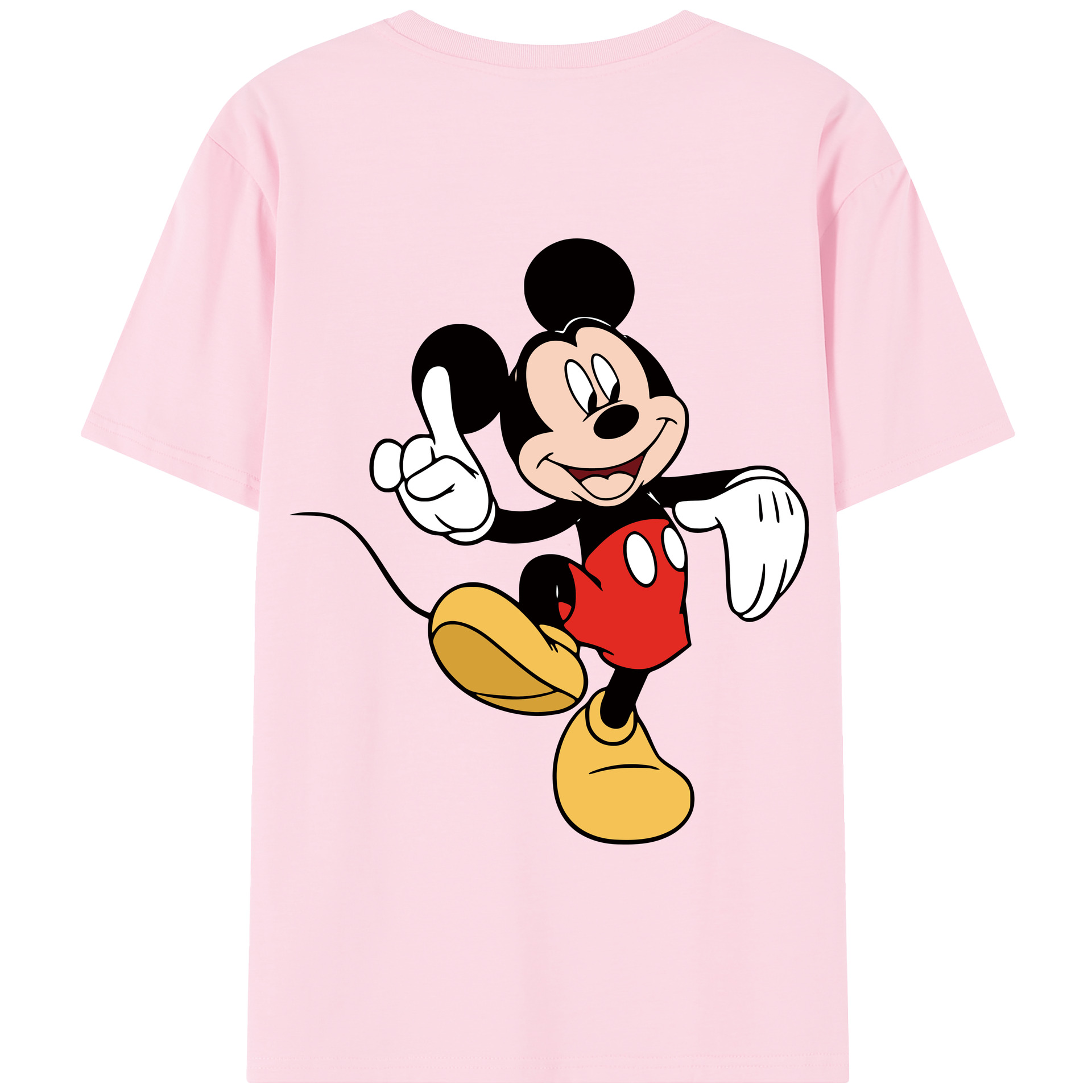 （画像用） ミッキーマウス Mickey Mouse 綿100％半袖Tシャツ（背面プリント）