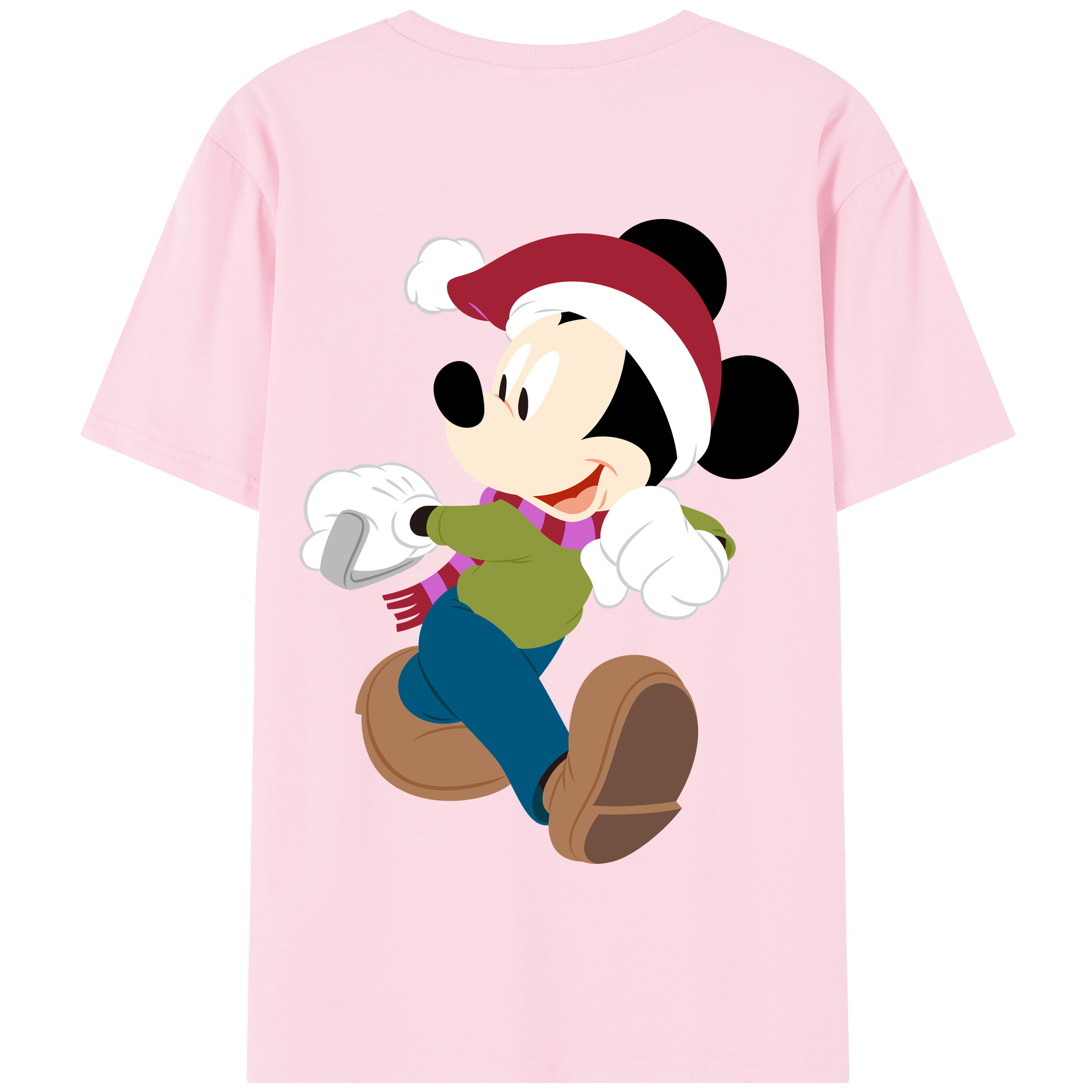 （画像用） ミッキーマウス Mickey Mouse 綿100％半袖Tシャツ（背面プリント）