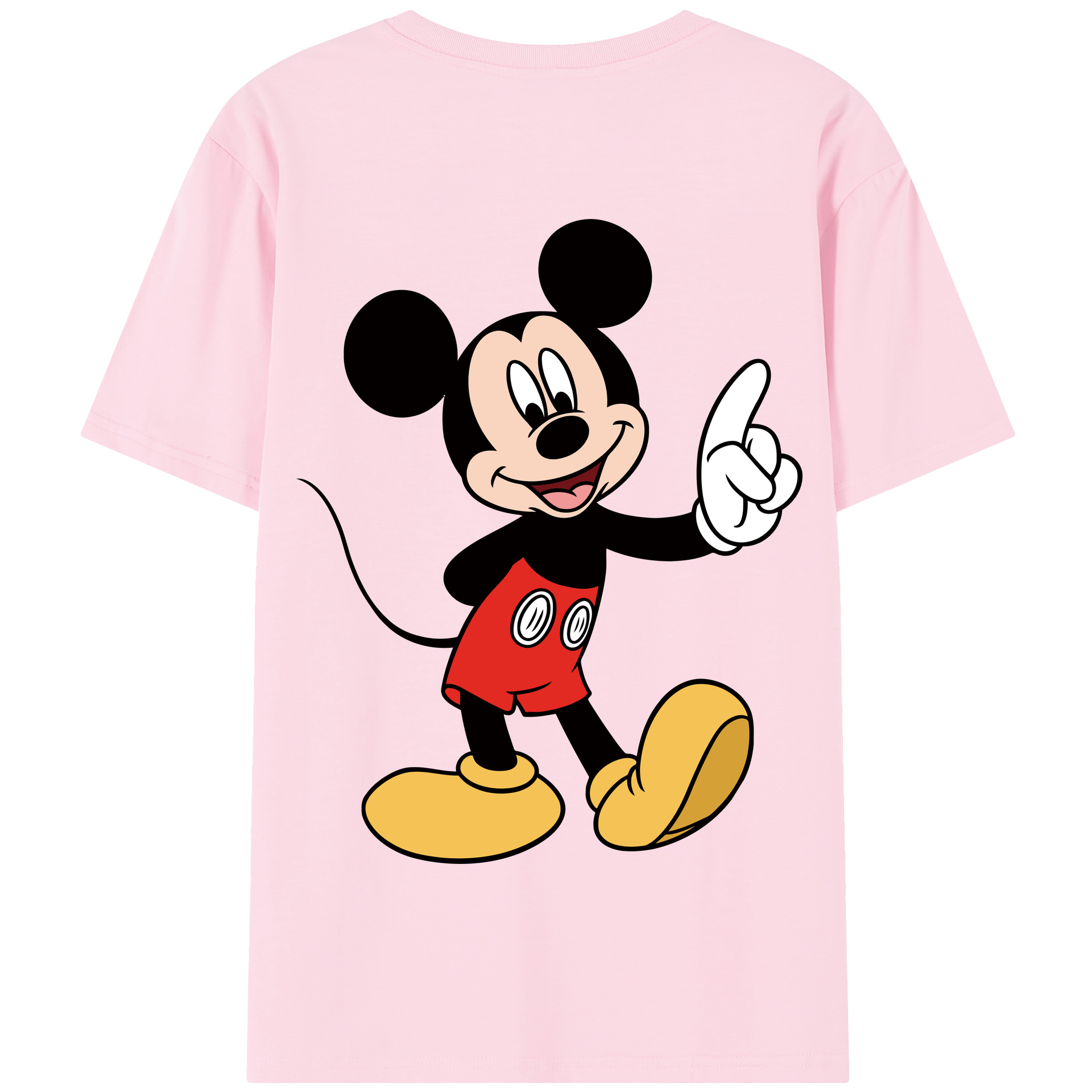 （画像用） ミッキーマウス Mickey Mouse 綿100％半袖Tシャツ（背面プリント）