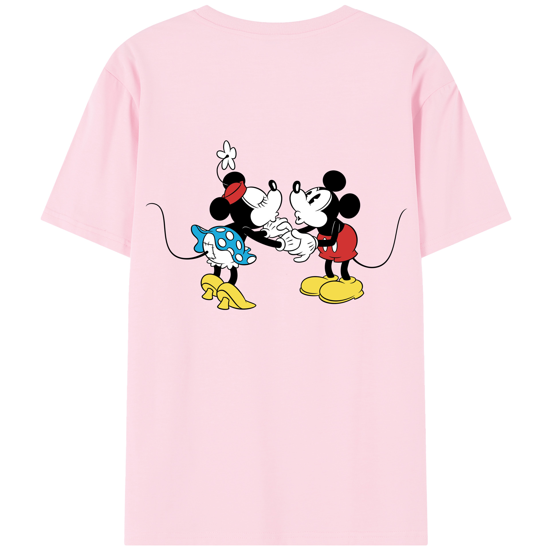 （画像用） ミッキーマウス Mickey Mouse 綿100％半袖Tシャツ（背面プリント）