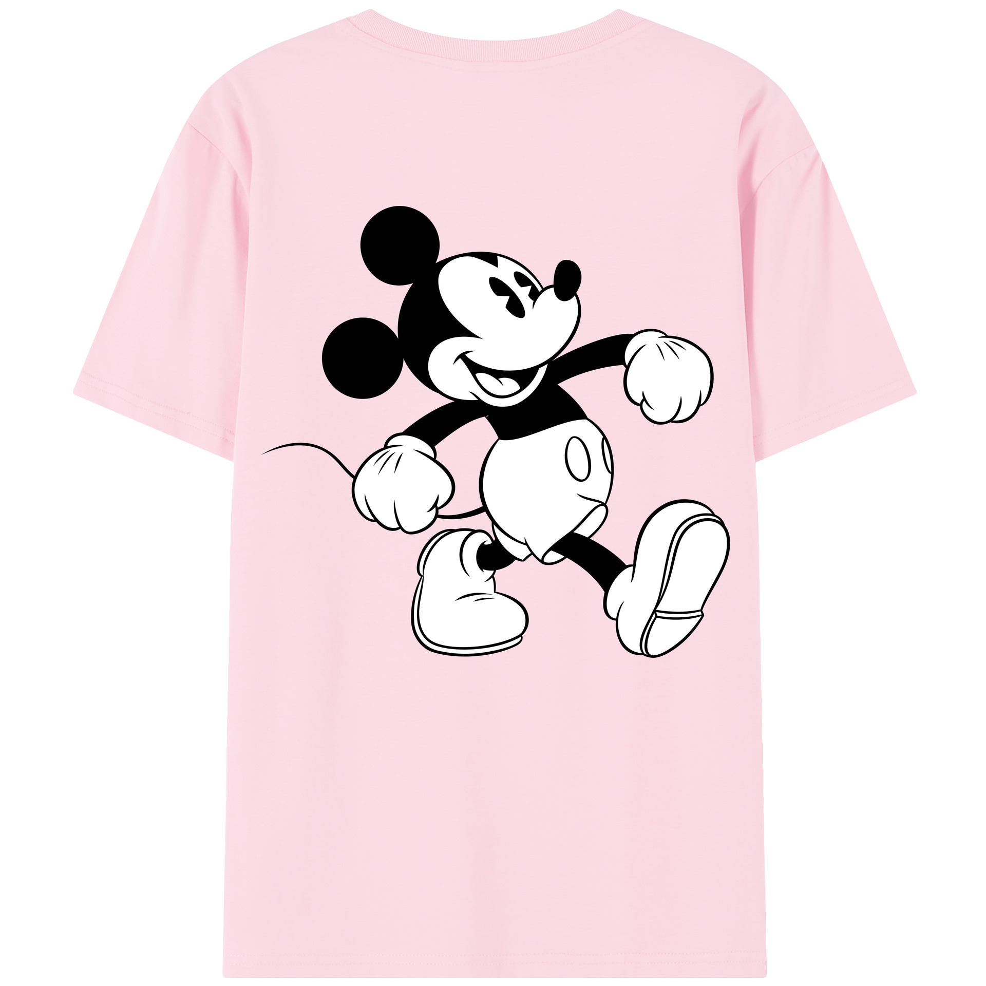 （画像用） ミッキーマウス Mickey Mouse 綿100％半袖Tシャツ（背面プリント）