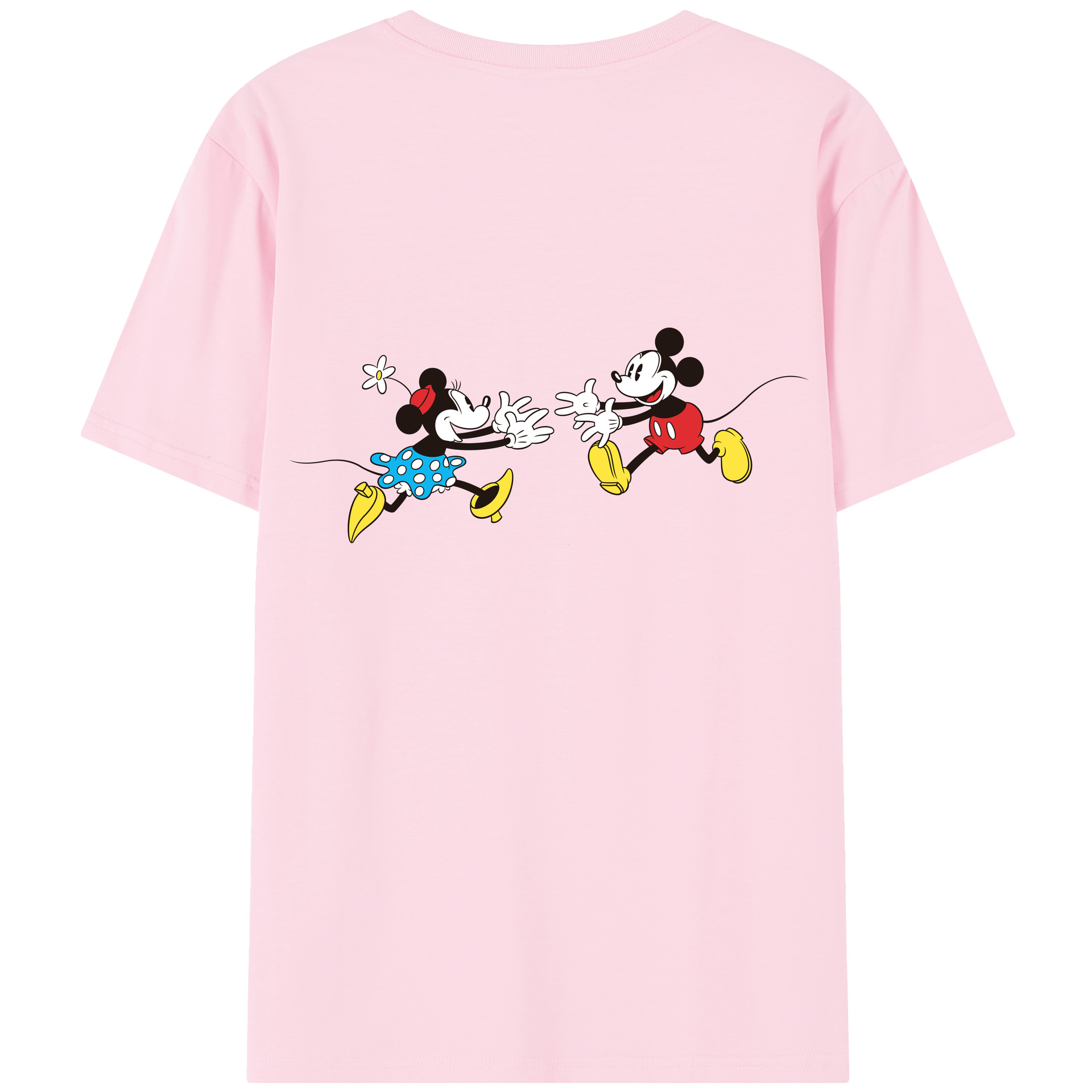 （画像用） ミッキーマウス Mickey Mouse 綿100％半袖Tシャツ（背面プリント）
