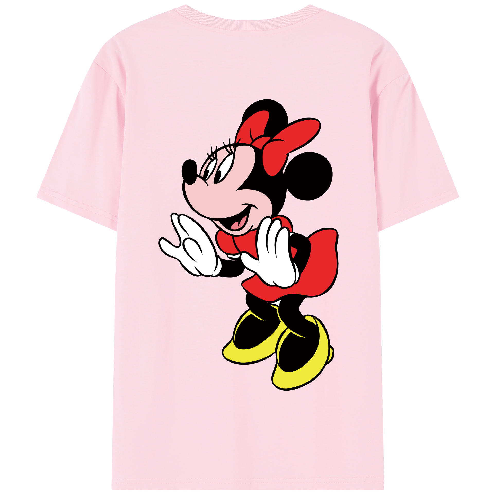 （画像用） ミッキーマウス Mickey Mouse 綿100％半袖Tシャツ（背面プリント）