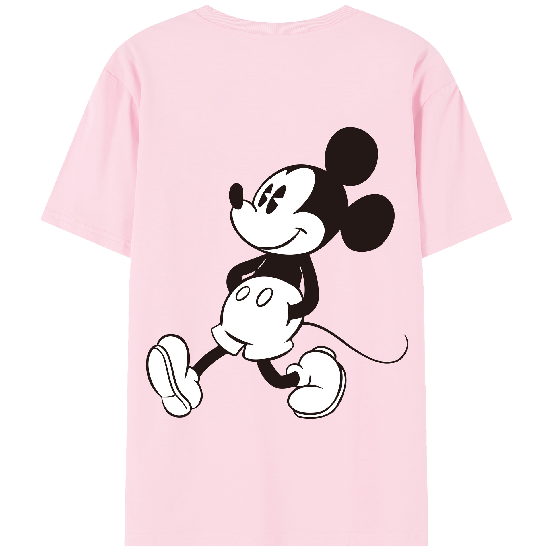 （画像用） ミッキーマウス Mickey Mouse 綿100％半袖Tシャツ（背面プリント）