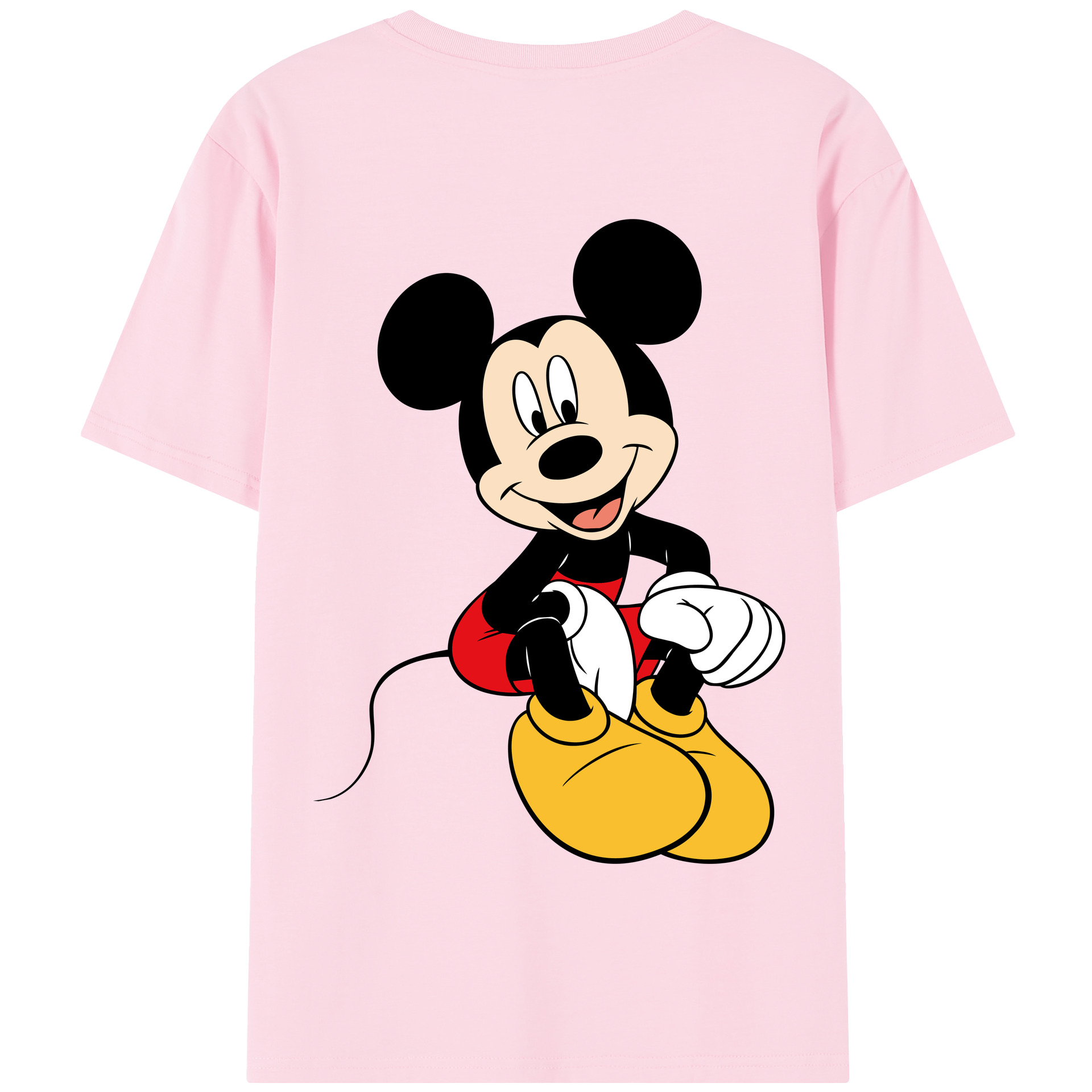 （画像用） ミッキーマウス Mickey Mouse 綿100％半袖Tシャツ（背面プリント）