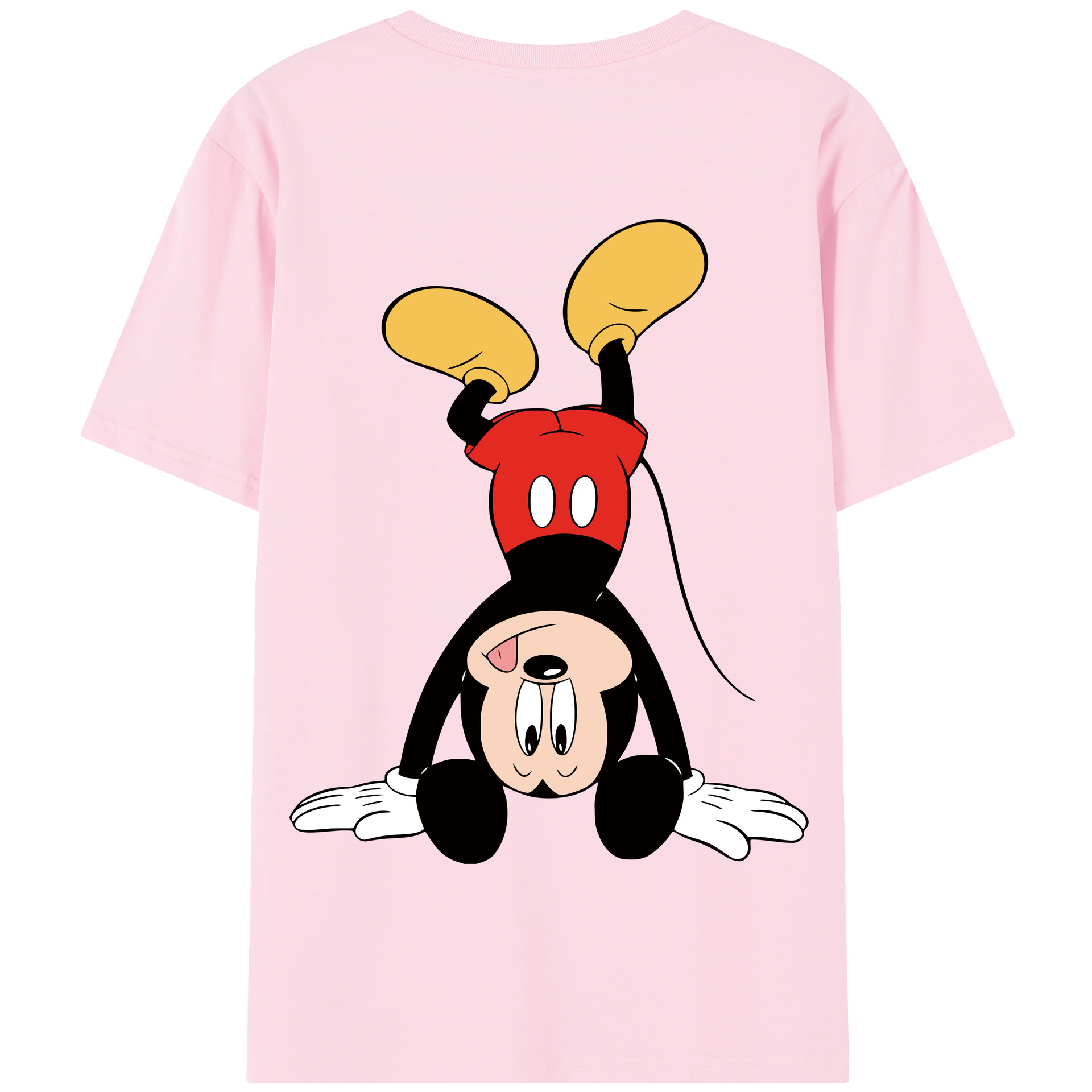 （画像用） ミッキーマウス Mickey Mouse 綿100％半袖Tシャツ（背面プリント）