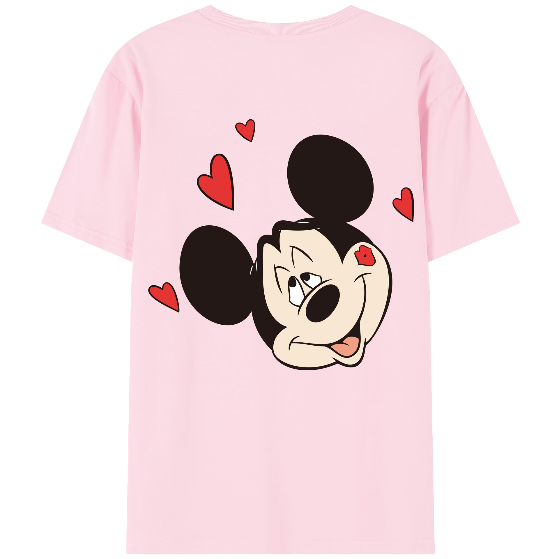 （画像用） ミッキーマウス Mickey Mouse 綿100％半袖Tシャツ（背面プリント）