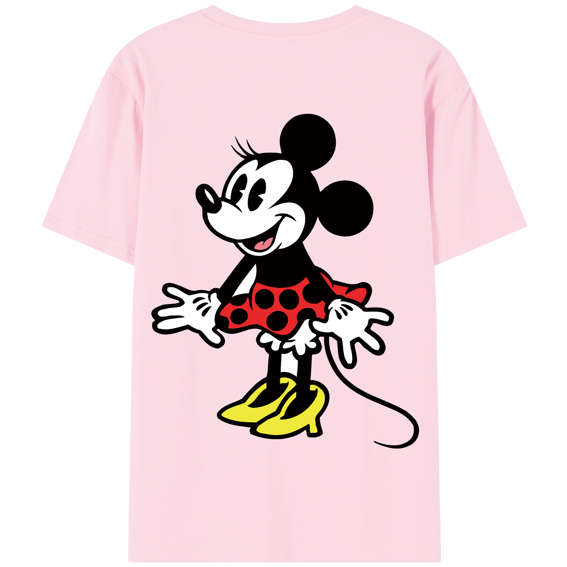 （画像用） ミッキーマウス Mickey Mouse 綿100％半袖Tシャツ（背面プリント）