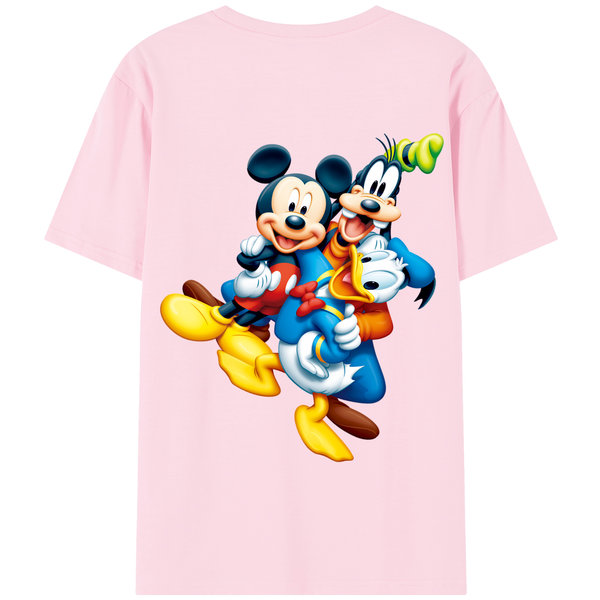 （画像用） ミッキーマウス Mickey Mouse 綿100％半袖Tシャツ（背面プリント）
