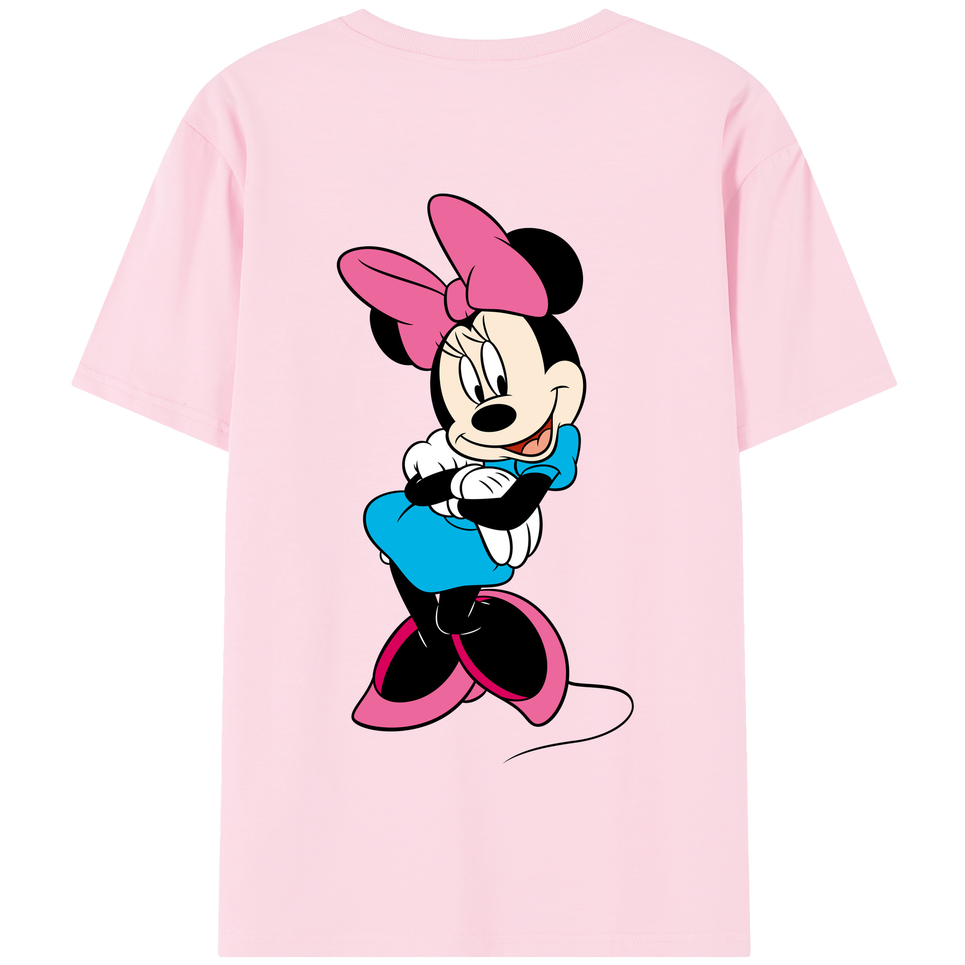（画像用） ミッキーマウス Mickey Mouse 綿100％半袖Tシャツ（背面プリント）