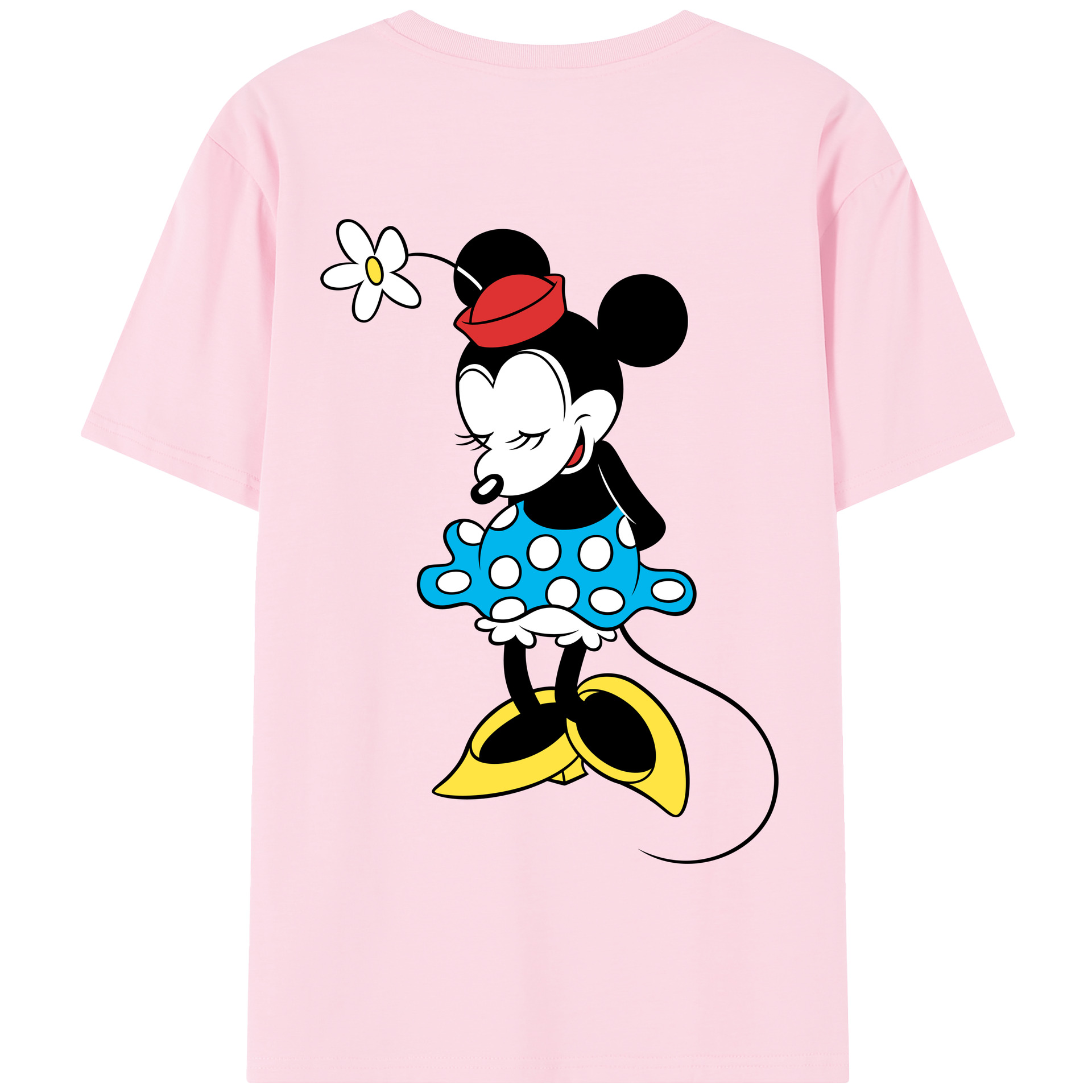 （画像用） ミッキーマウス Mickey Mouse 綿100％半袖Tシャツ（背面プリント）