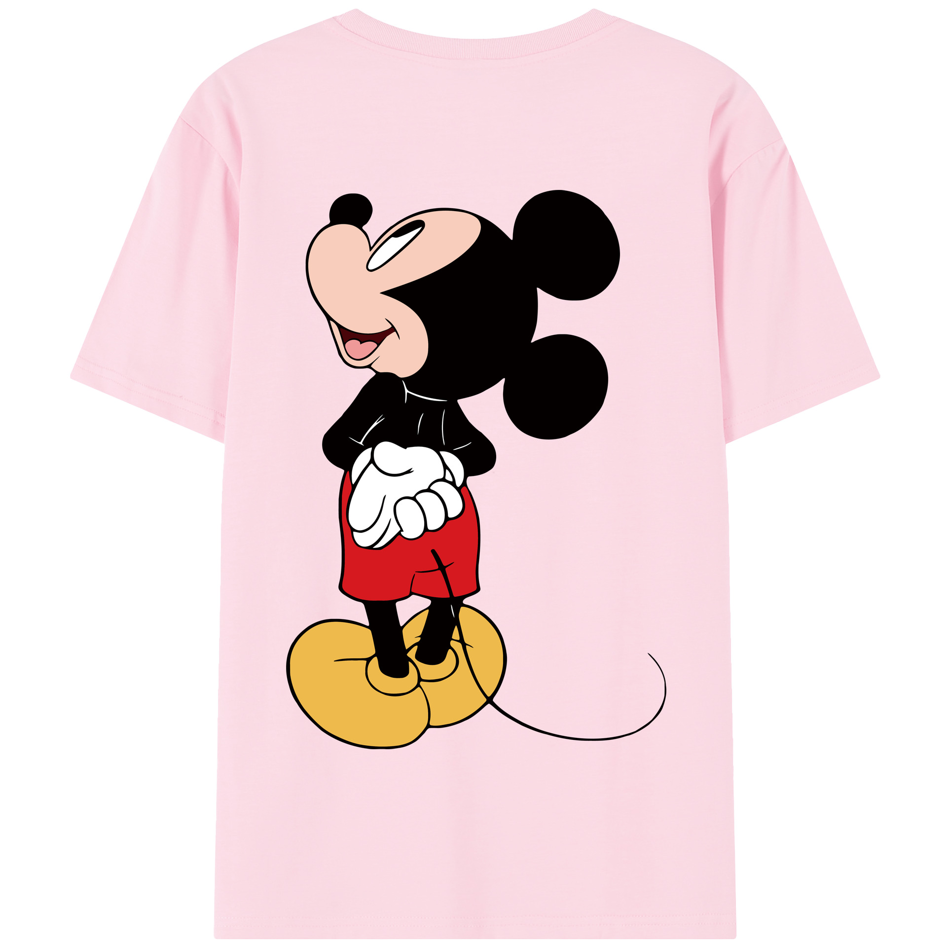 （画像用） ミッキーマウス Mickey Mouse 綿100％半袖Tシャツ（背面プリント）