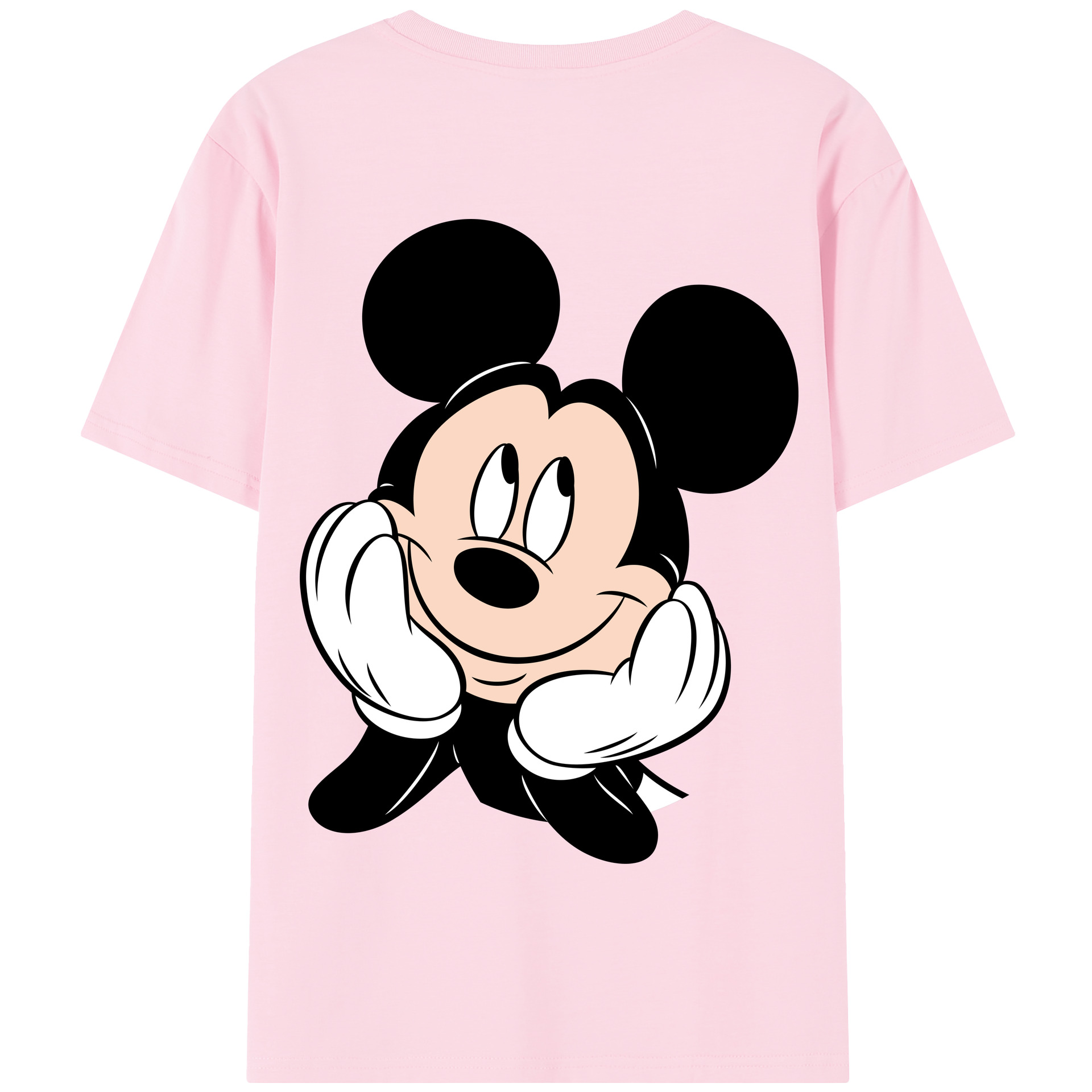（画像用） ミッキーマウス Mickey Mouse 綿100％半袖Tシャツ（背面プリント）