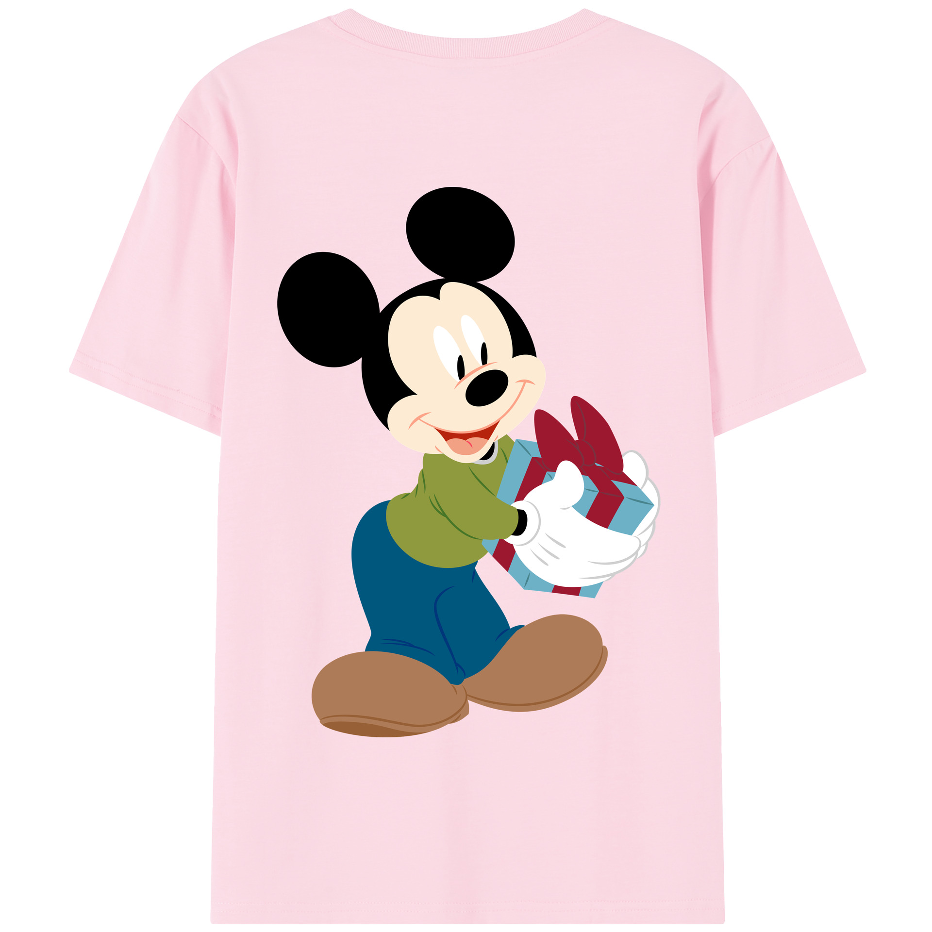 （画像用） ミッキーマウス Mickey Mouse 綿100％半袖Tシャツ（背面プリント）