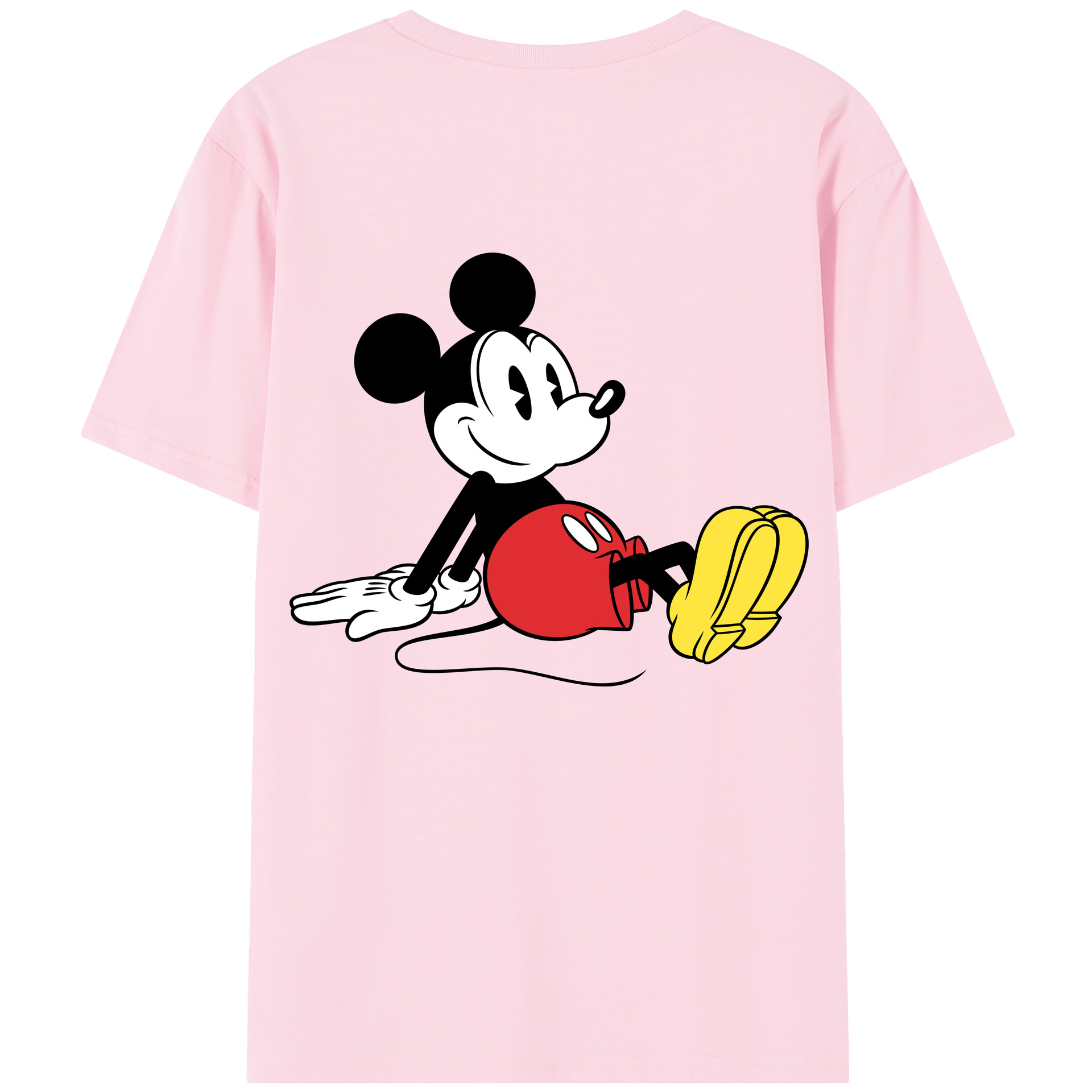 （画像用） ミッキーマウス Mickey Mouse 綿100％半袖Tシャツ（背面プリント）