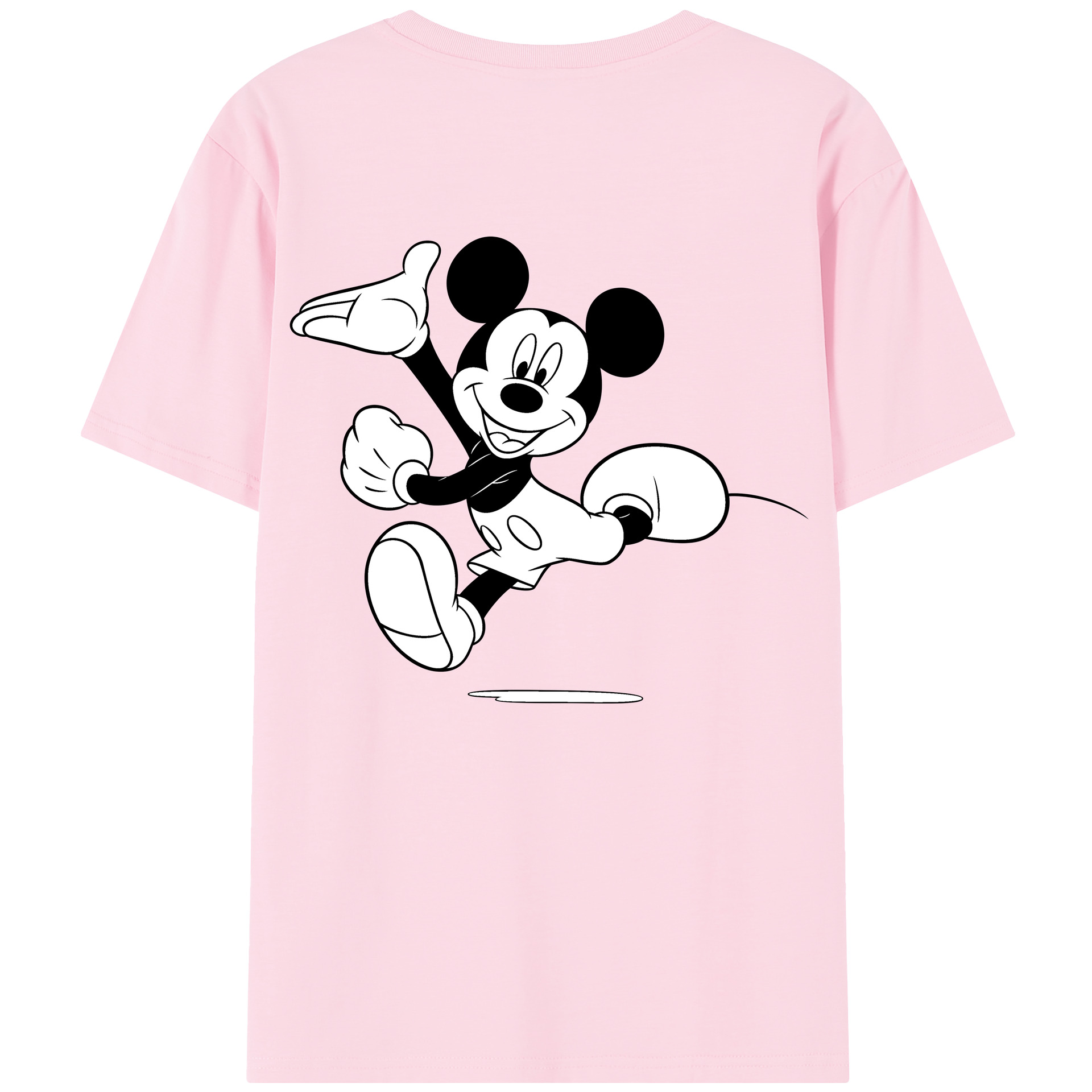 （画像用） ミッキーマウス Mickey Mouse 綿100％半袖Tシャツ（背面プリント）