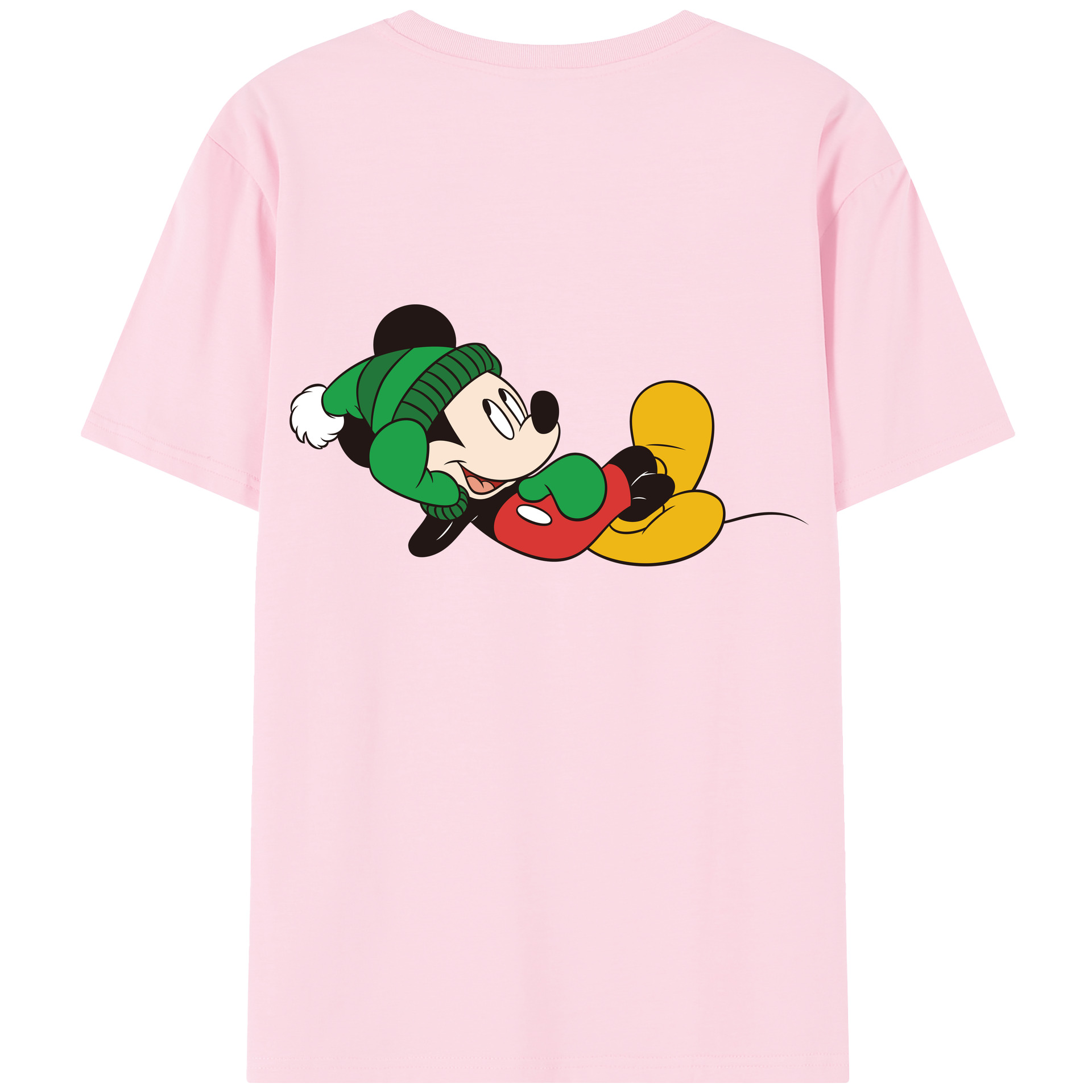 （画像用） ミッキーマウス Mickey Mouse 綿100％半袖Tシャツ（背面プリント）