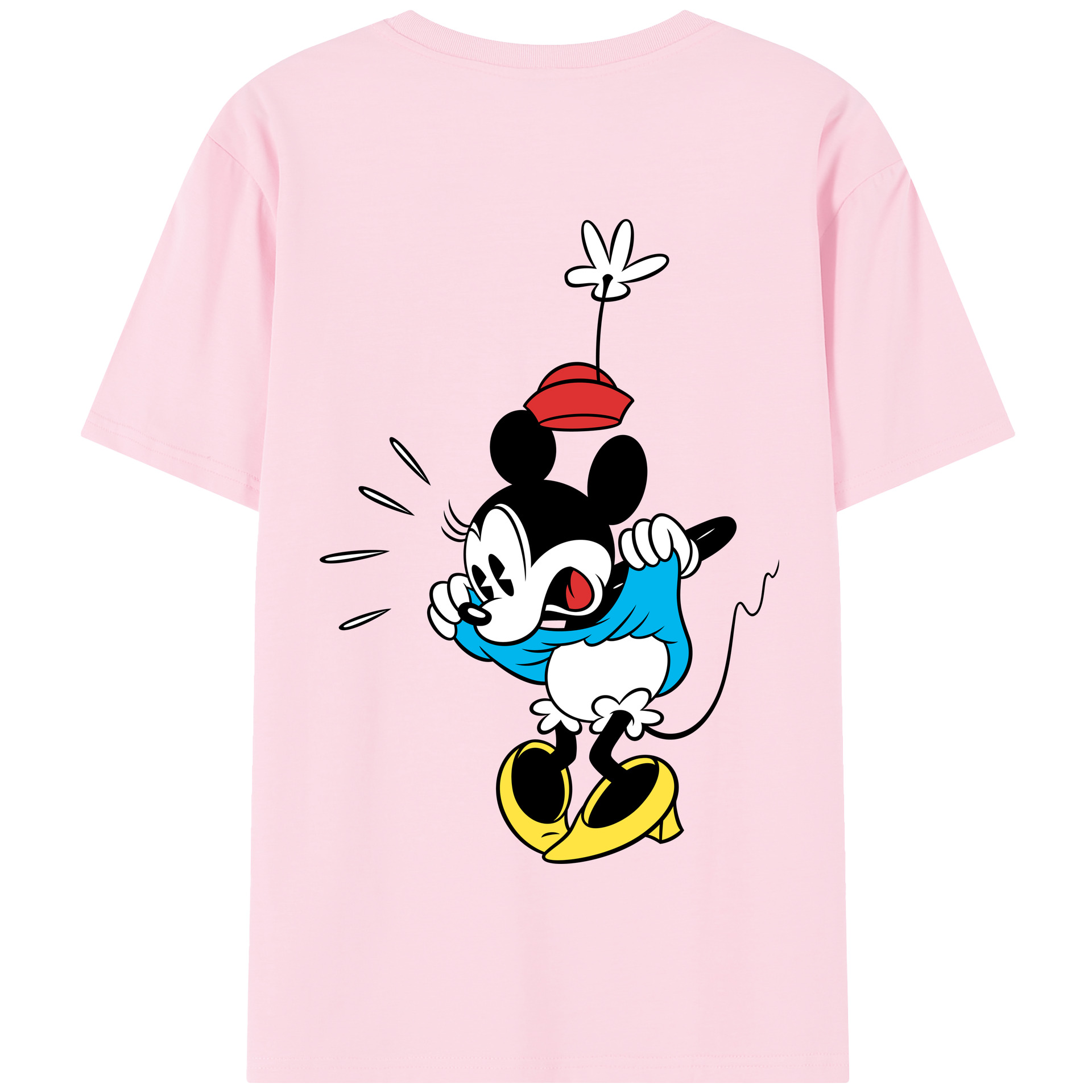 （画像用） ミッキーマウス Mickey Mouse 綿100％半袖Tシャツ（背面プリント）