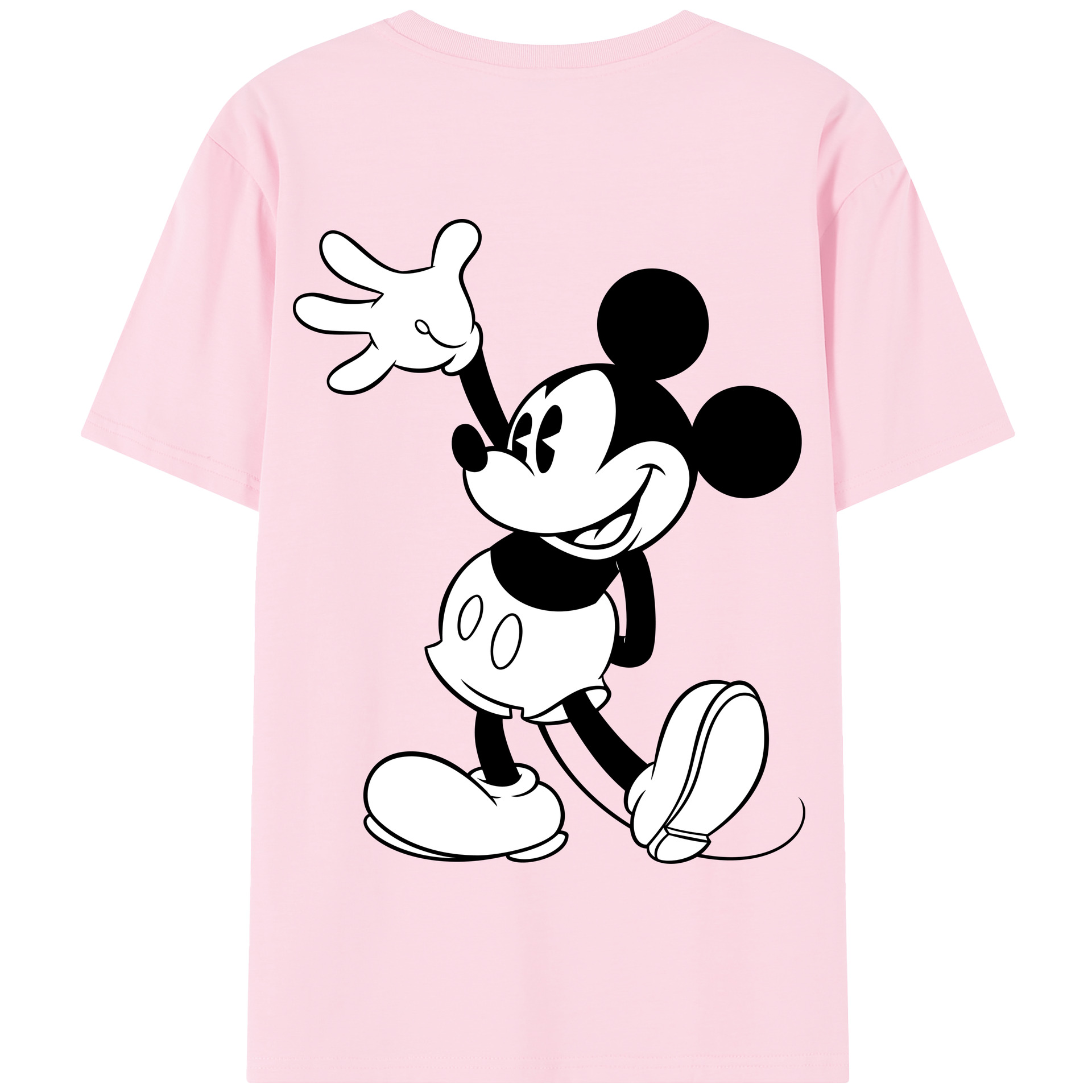 （画像用） ミッキーマウス Mickey Mouse 綿100％半袖Tシャツ（背面プリント）