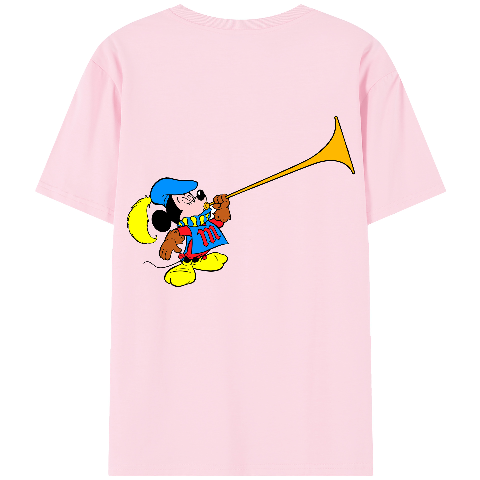 （画像用） ミッキーマウス Mickey Mouse 綿100％半袖Tシャツ（背面プリント）