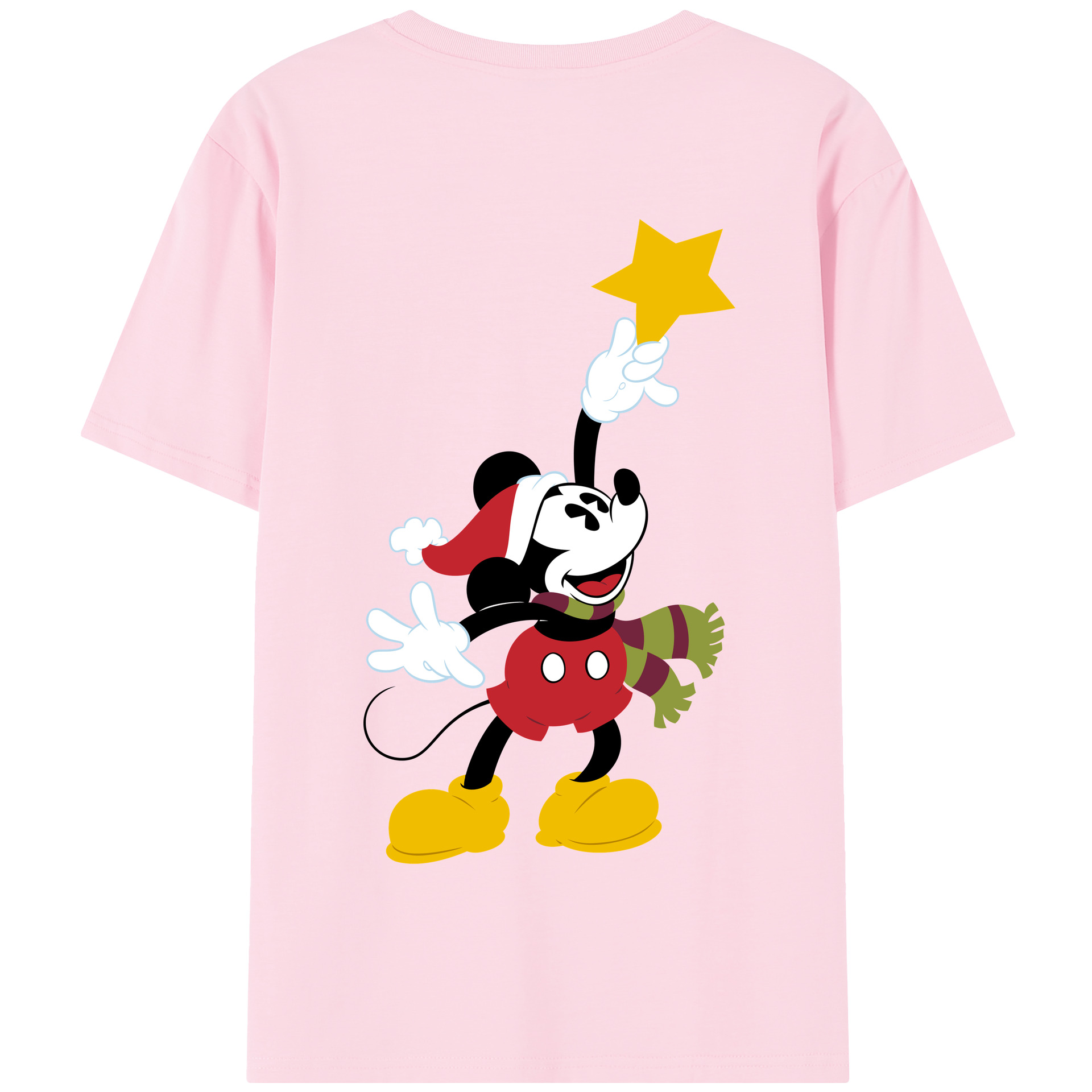 （画像用） ミッキーマウス Mickey Mouse 綿100％半袖Tシャツ（背面プリント）