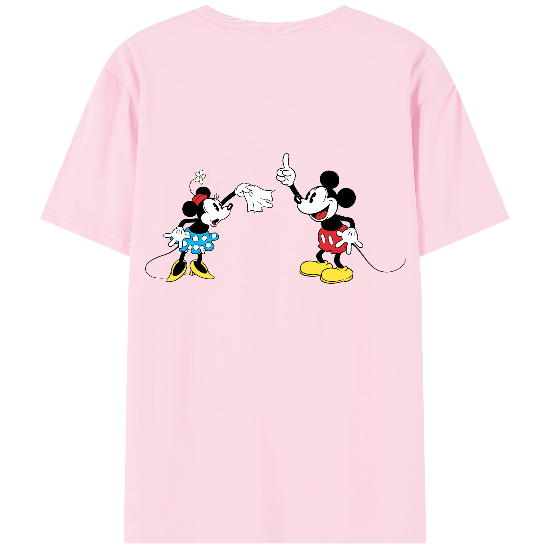 （画像用） ミッキーマウス Mickey Mouse 綿100％半袖Tシャツ（背面プリント）
