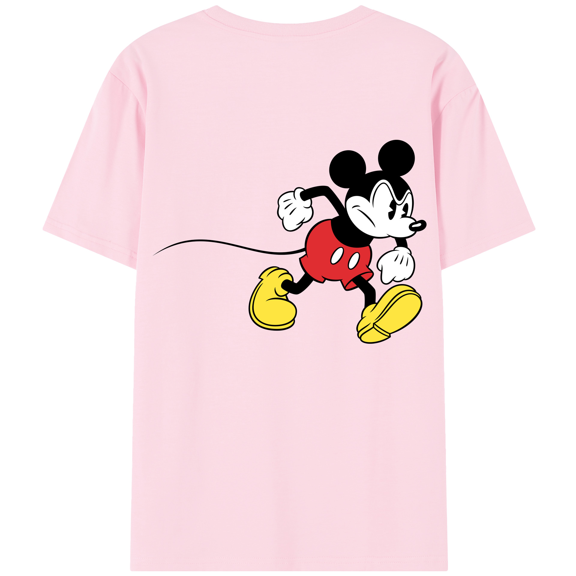 （画像用） ミッキーマウス Mickey Mouse 綿100％半袖Tシャツ（背面プリント）