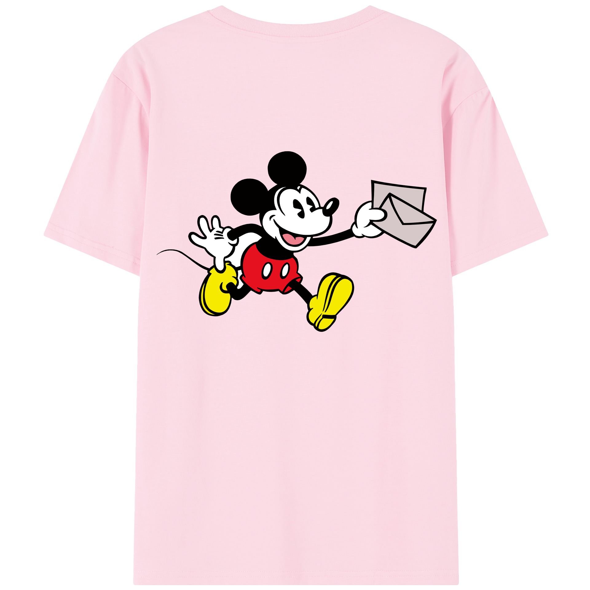 （画像用） ミッキーマウス Mickey Mouse 綿100％半袖Tシャツ（背面プリント）