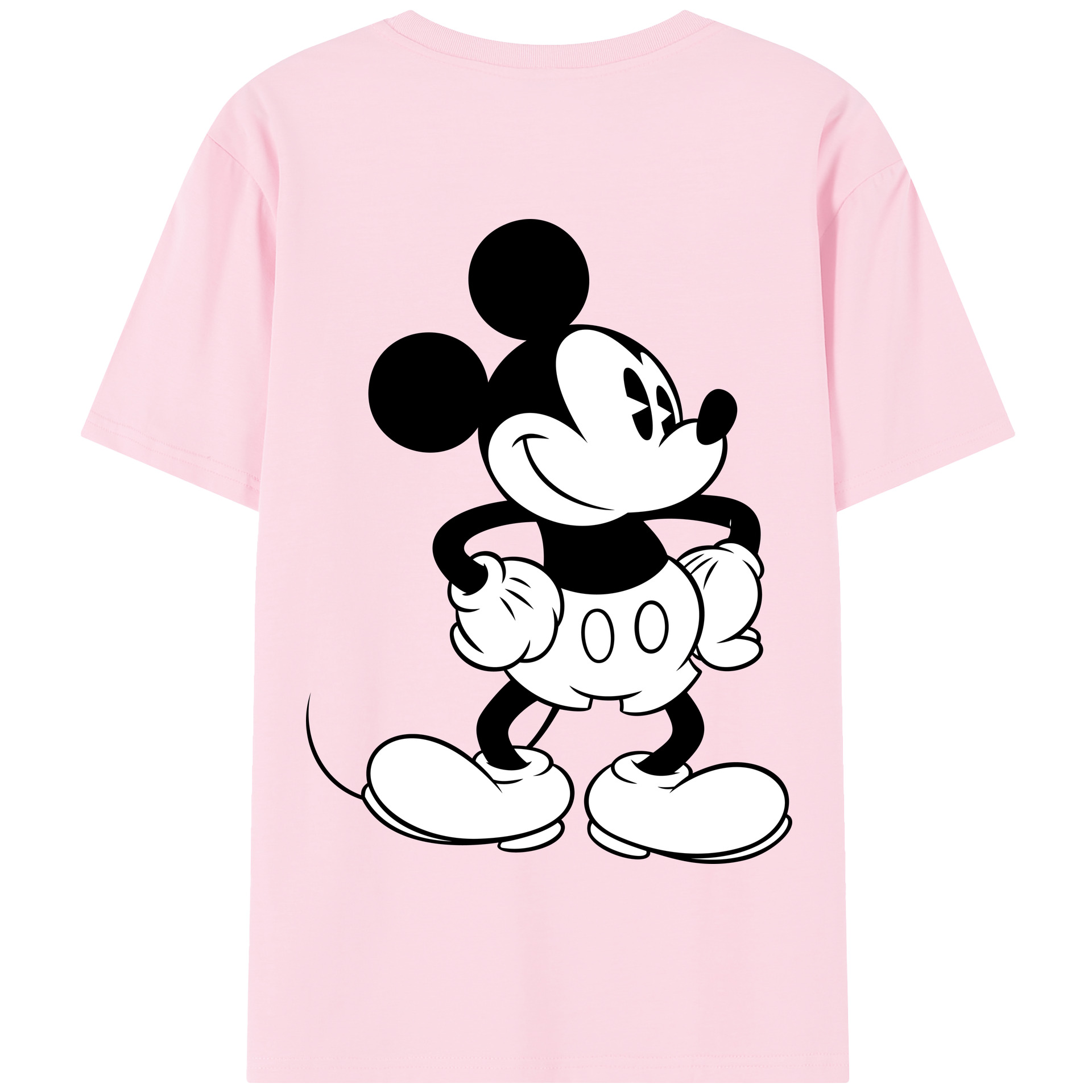 （画像用） ミッキーマウス Mickey Mouse 綿100％半袖Tシャツ（背面プリント）