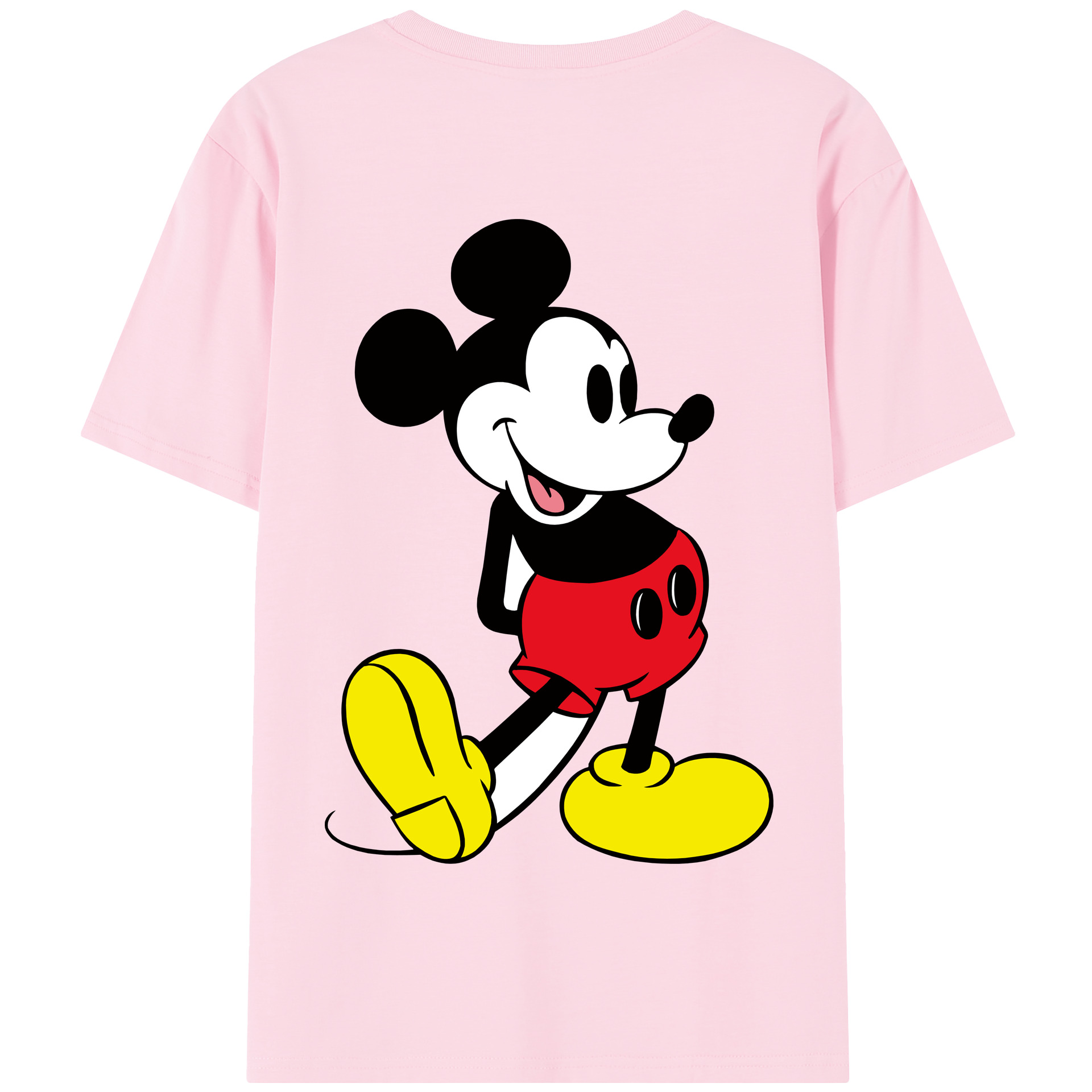 （画像用） ミッキーマウス Mickey Mouse 綿100％半袖Tシャツ（背面プリント）