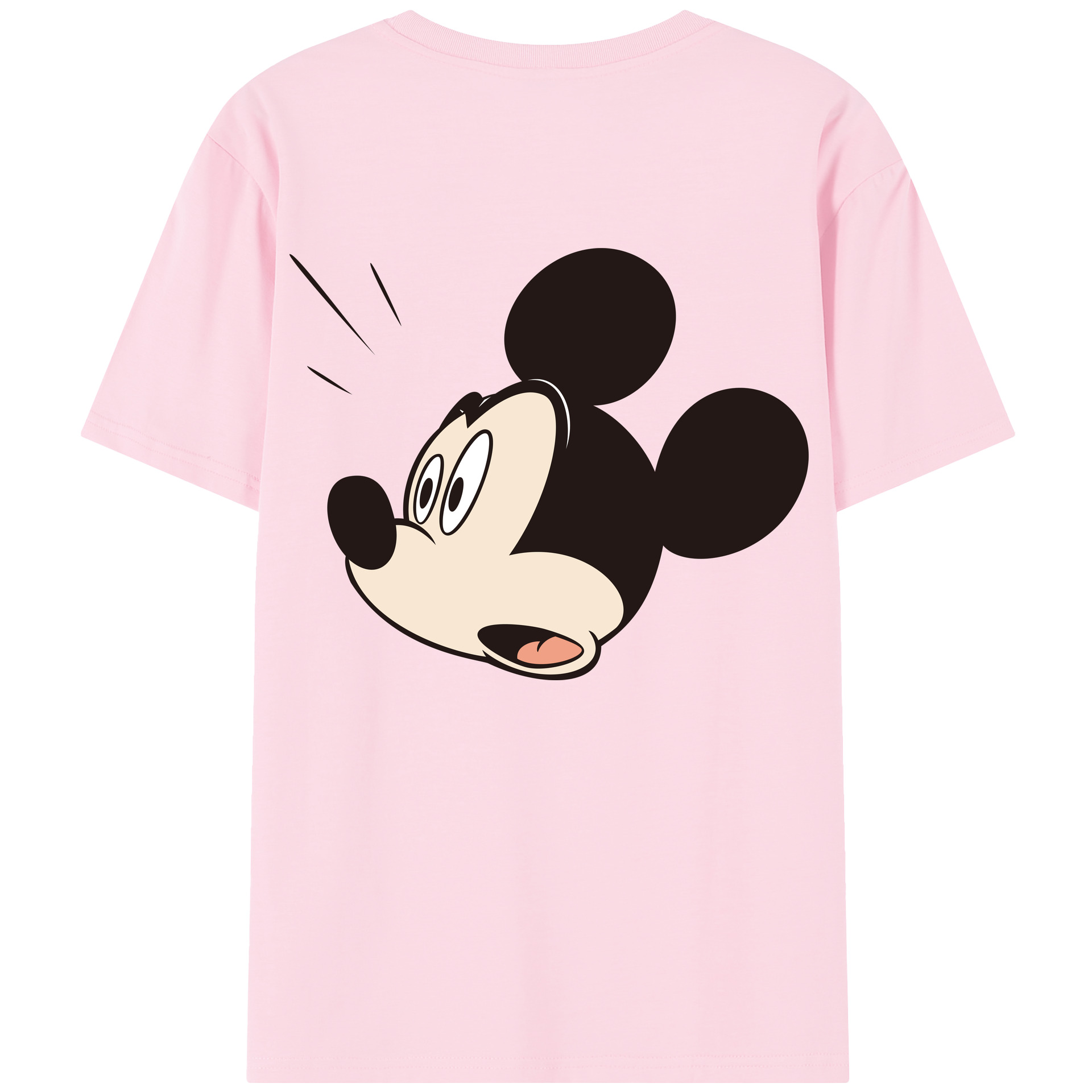 （画像用） ミッキーマウス Mickey Mouse 綿100％半袖Tシャツ（背面プリント）
