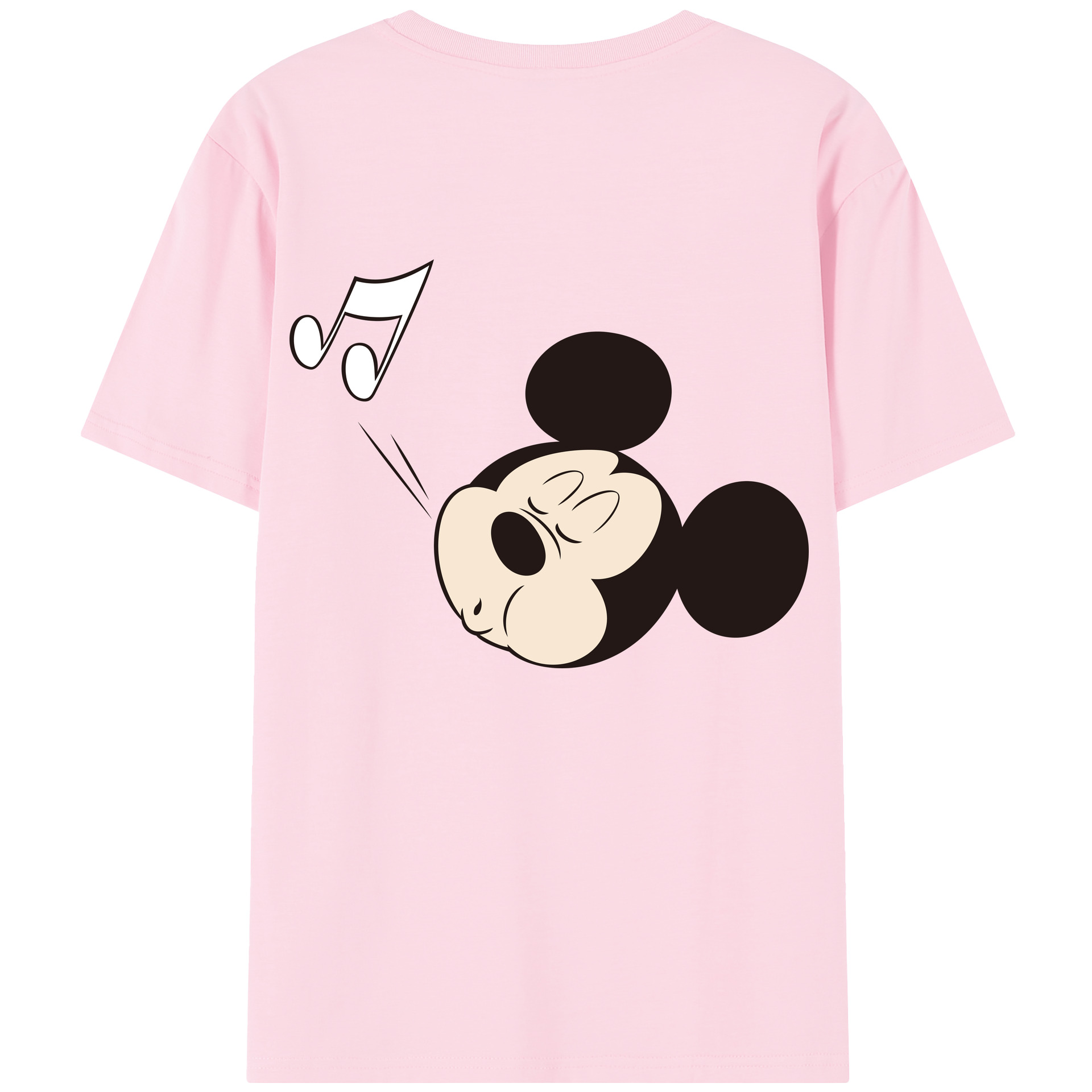 （画像用） ミッキーマウス Mickey Mouse 綿100％半袖Tシャツ（背面プリント）