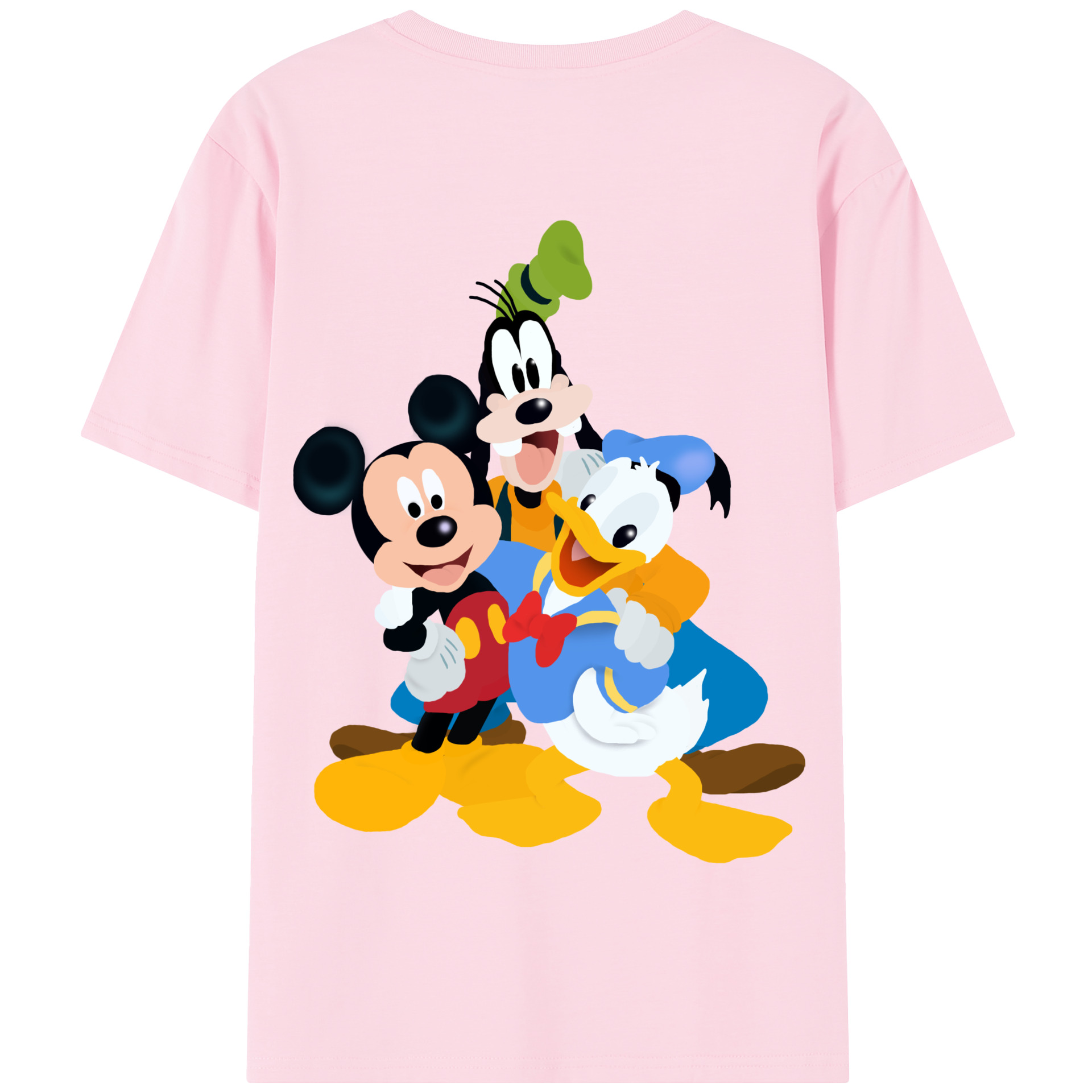 （画像用） ミッキーマウス Mickey Mouse 綿100％半袖Tシャツ（背面プリント）