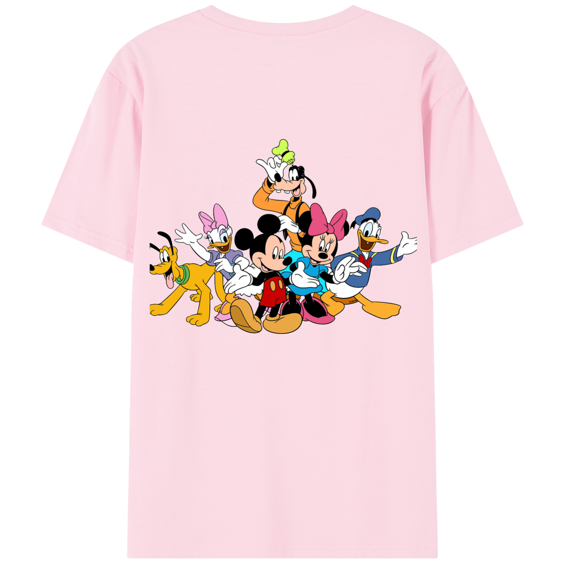 （画像用） ミッキーマウス Mickey Mouse 綿100％半袖Tシャツ（背面プリント）