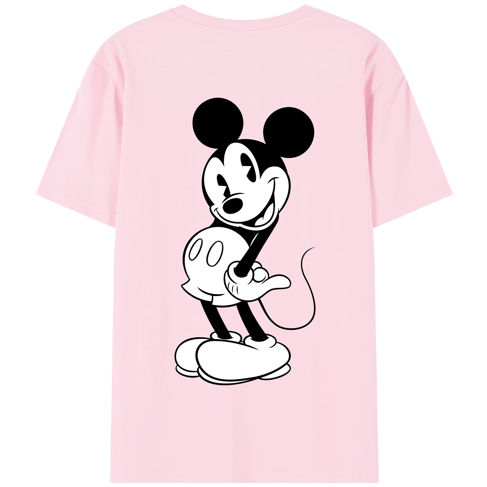 （画像用） ミッキーマウス Mickey Mouse 綿100％半袖Tシャツ（背面プリント）
