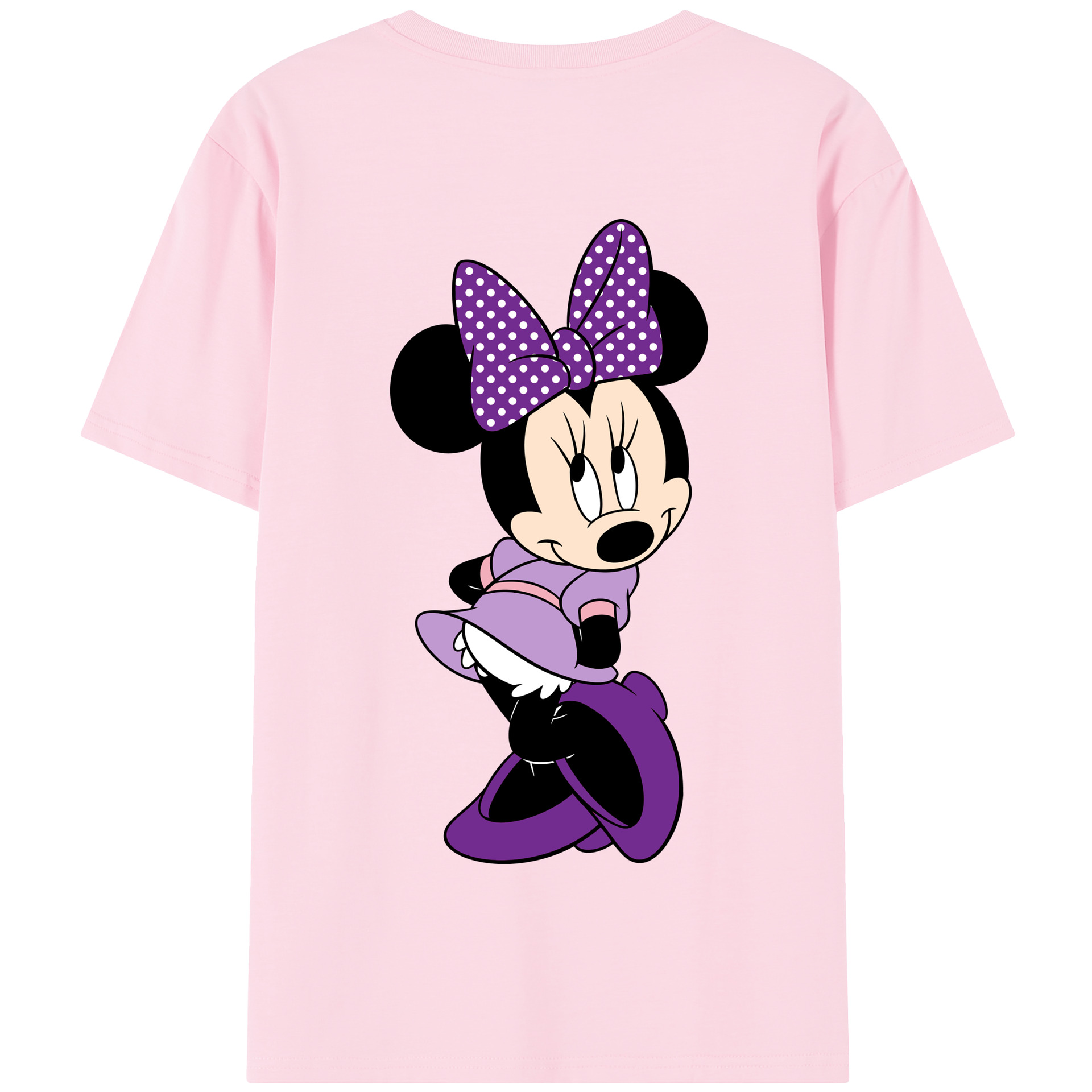 （画像用） ミッキーマウス Mickey Mouse 綿100％半袖Tシャツ（背面プリント）